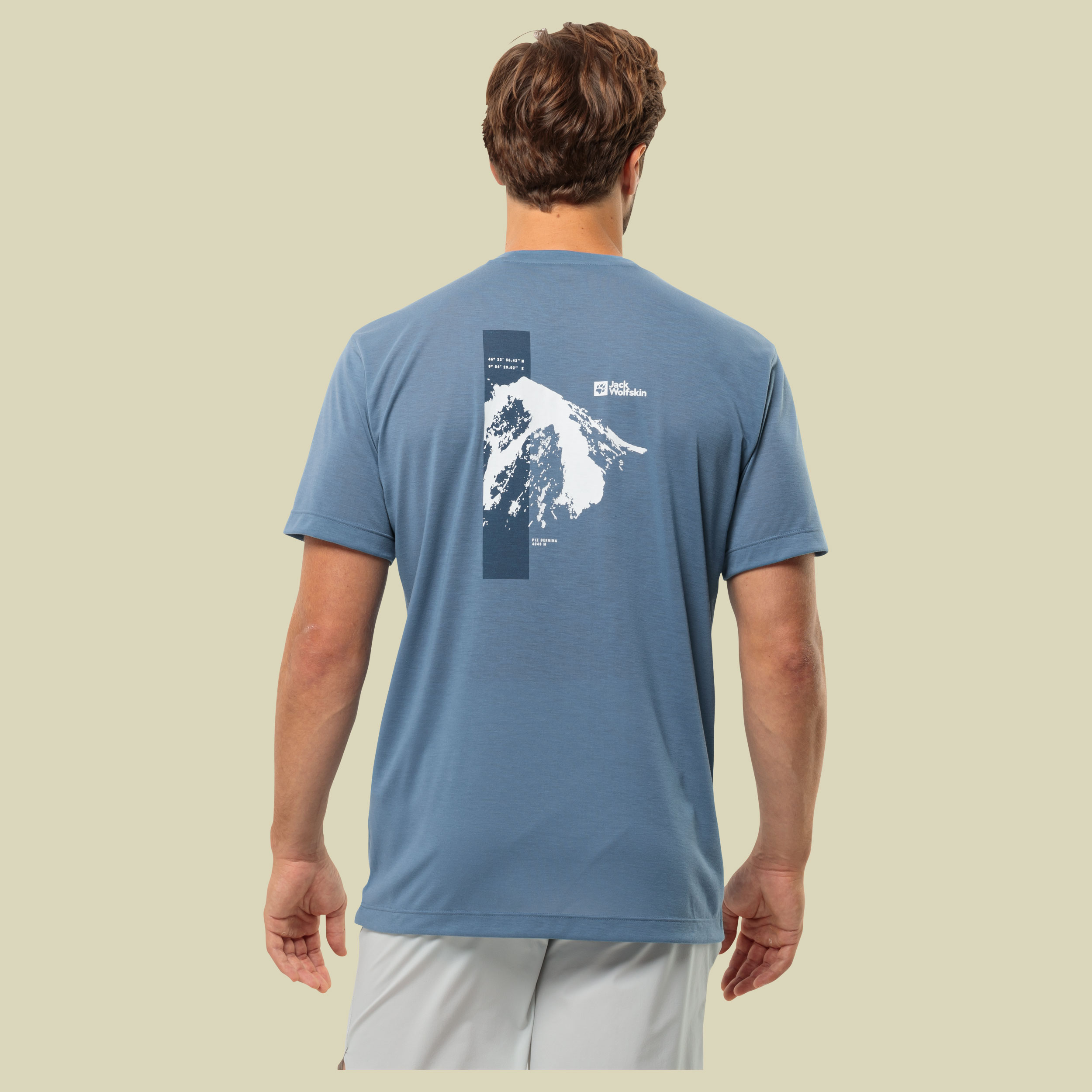 Vonnan S/S Graphic T Men M blau - elemental blue