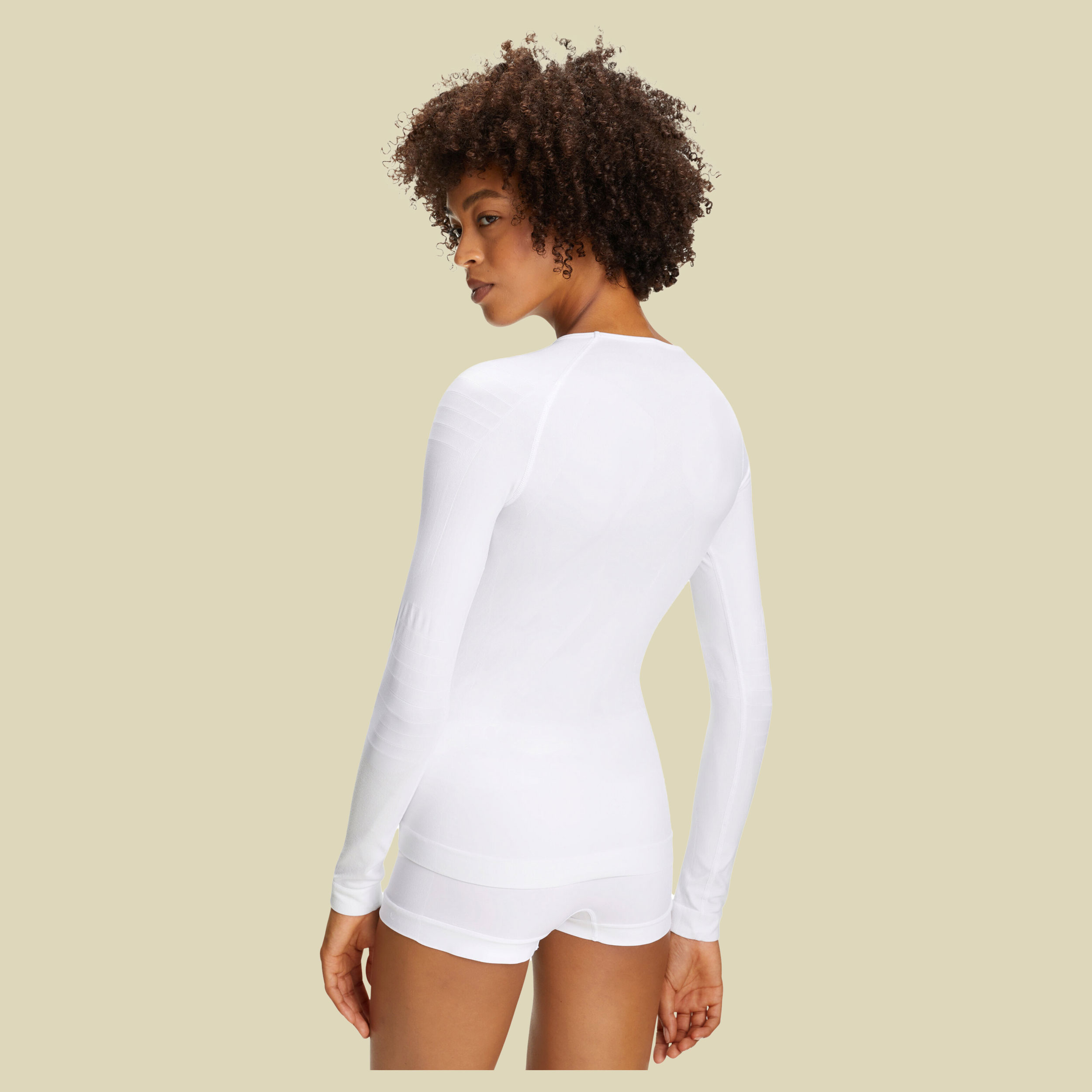 W Longsleeved Shirt Tight Fit Women Größe M Farbe white