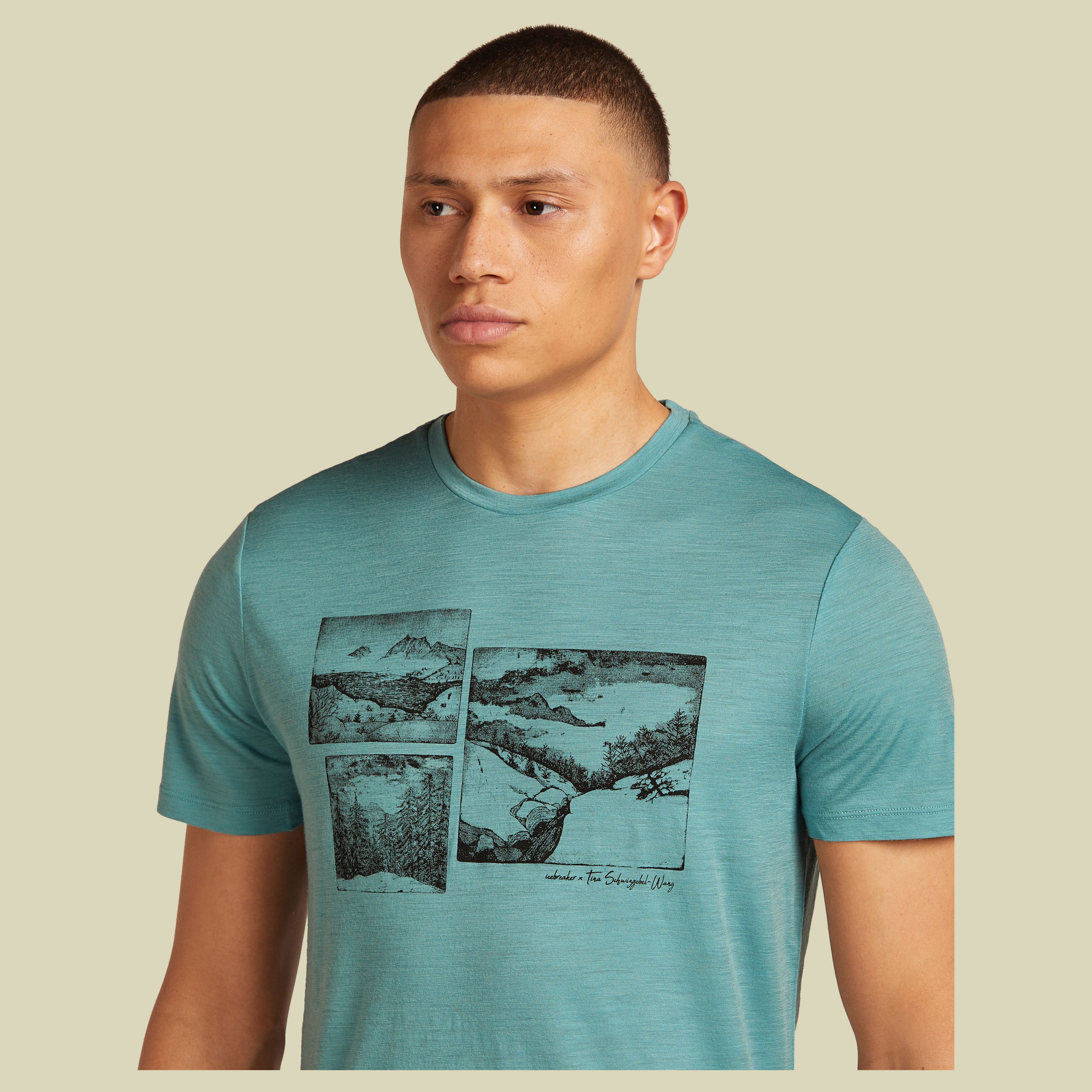 Merino 150 Tech Lite SS Tee Journey Men XXL blau - hydro