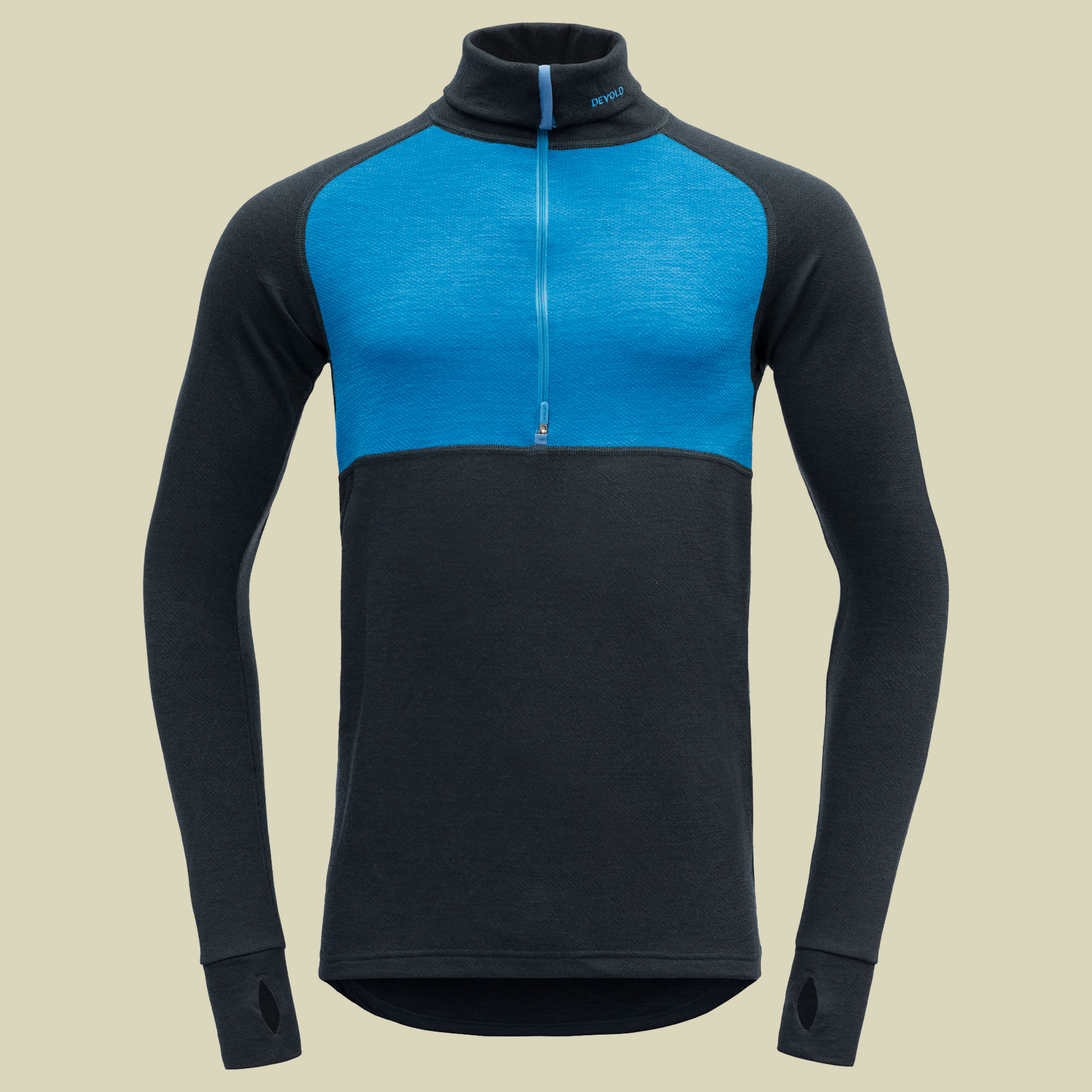 Expedition Merino 235 Zip Neck Man Größe XL Farbe skydiver-ink