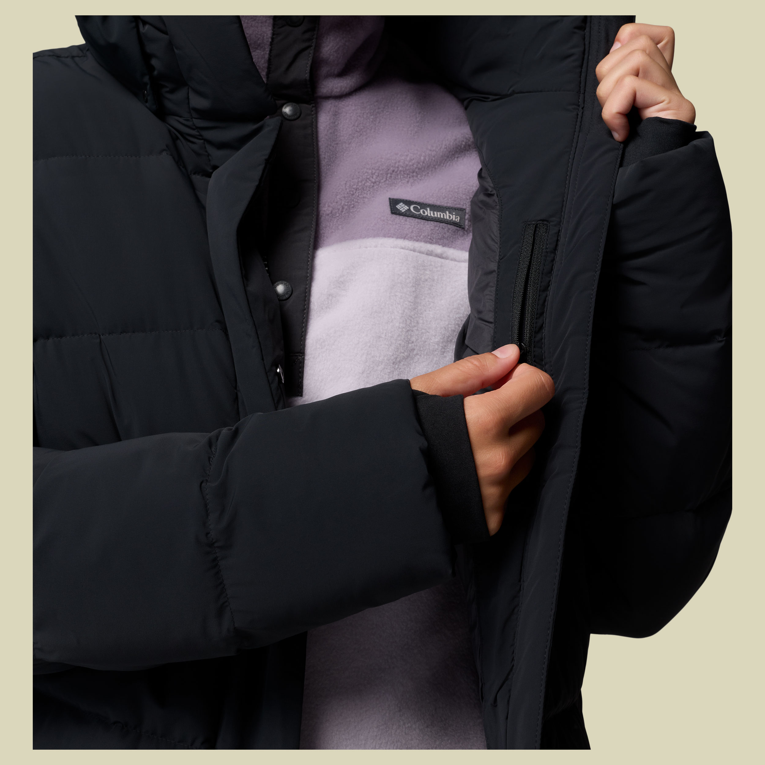 Amaze Puff Hooded Jacket Women XS schwarz - black