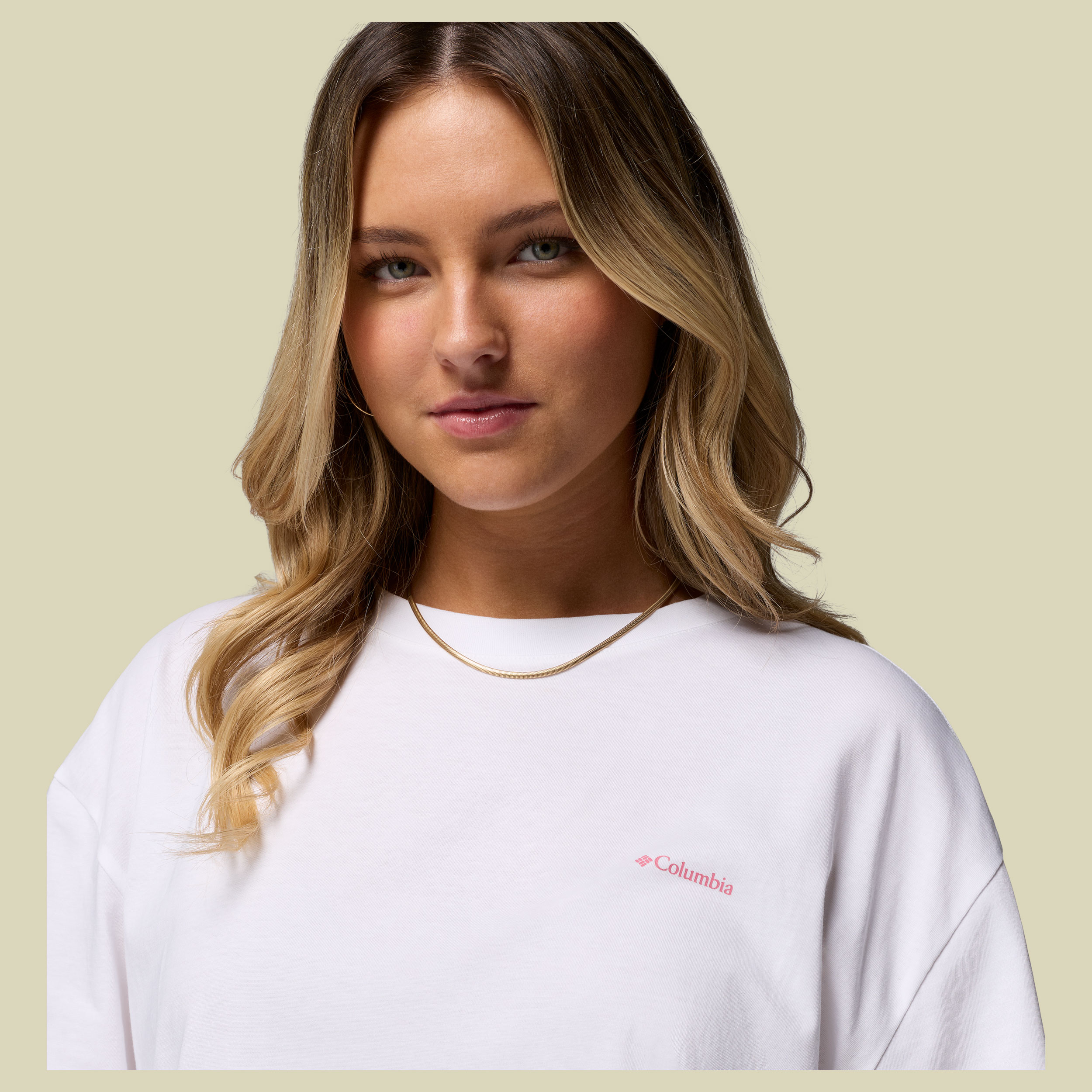 Rolling Bend Graphic Oversized Tee Women XS weiß - white, floral groove