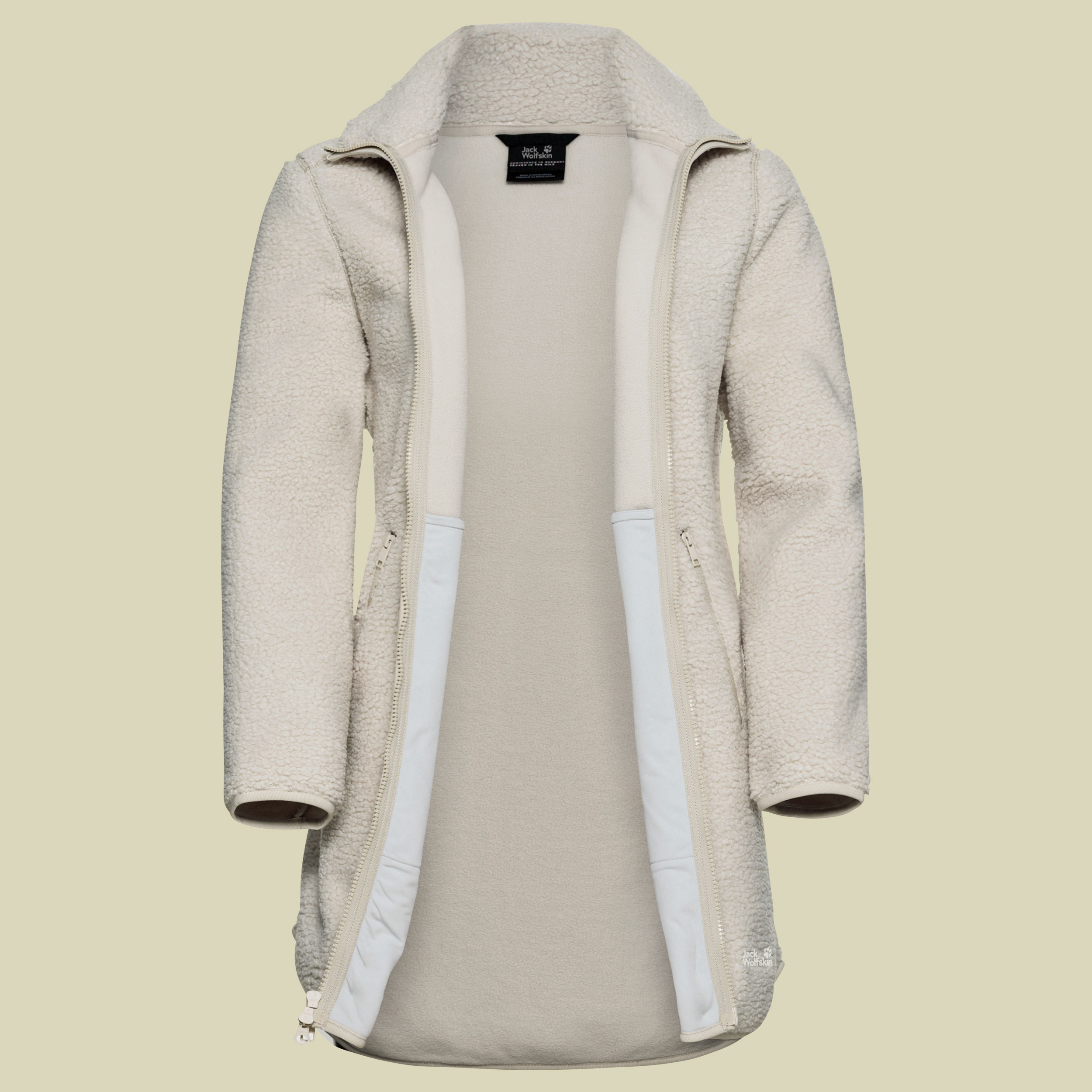 High Curl Coat Women XXL beige - pale sand