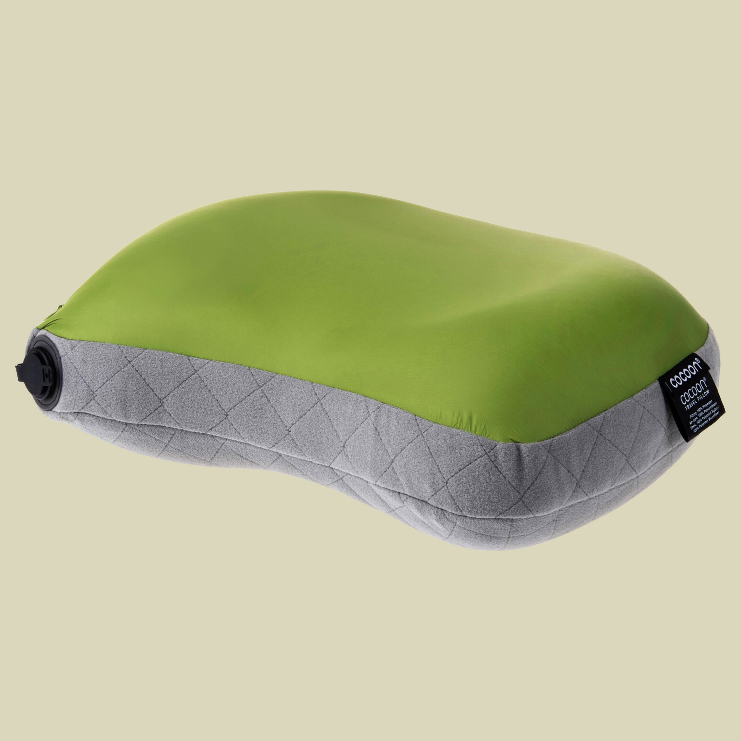 Air-Core Hood / Camp Pillow wasabi/grey 28 x 37 cm