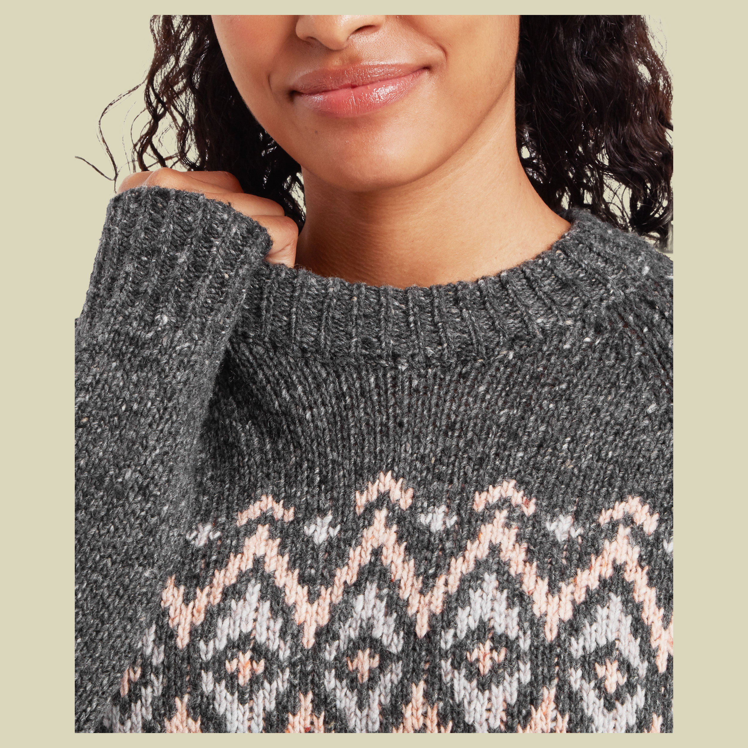 Dumji Crew Sweater Women grau XS - Farbe charcoal