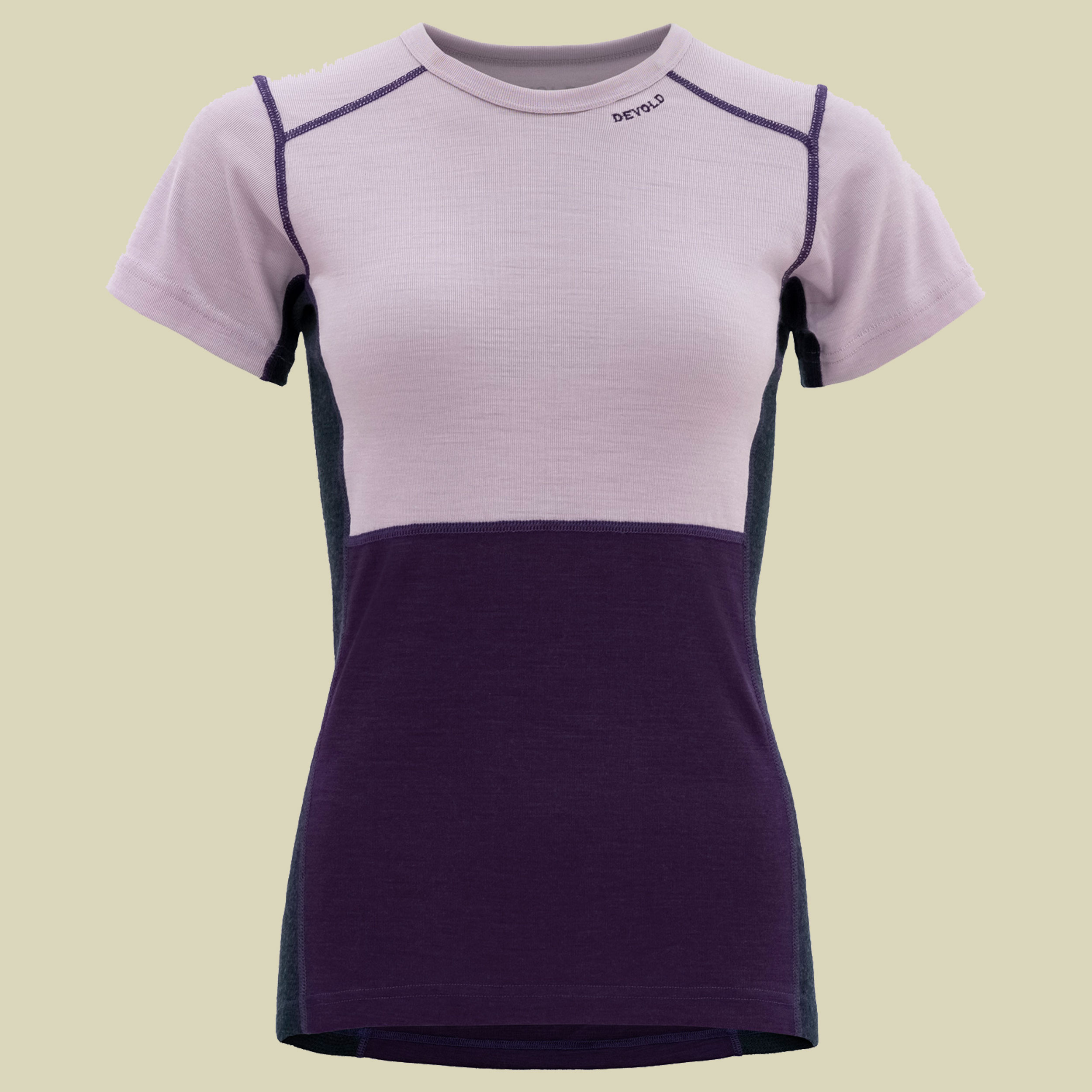 Lauparen Merino 190 T-Shirt Woman Größe S Farbe orchid/lilac/ink