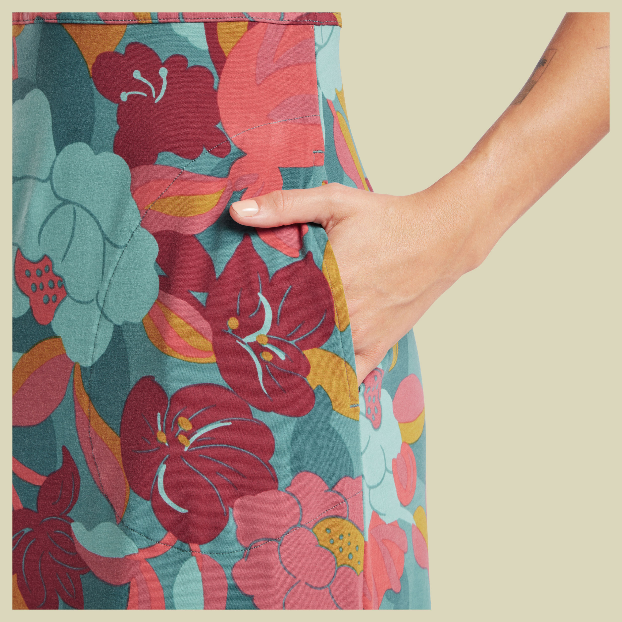 Neha Midi Dress Women mehrfarbig L - Farbe hydra oversize floral