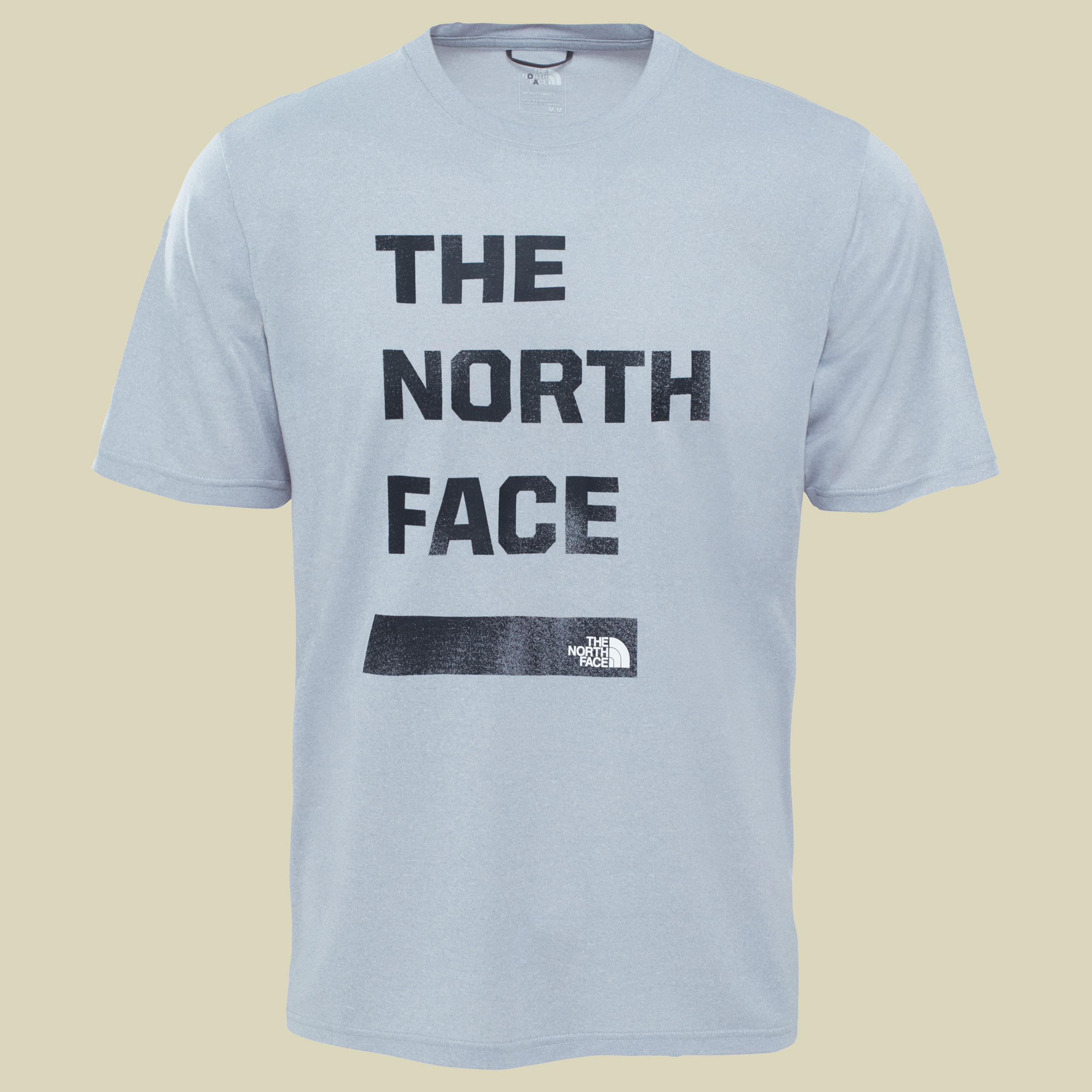 MA Graphic Reaxion Amp Crew Men Größe S Farbe light grey heather- tnf black