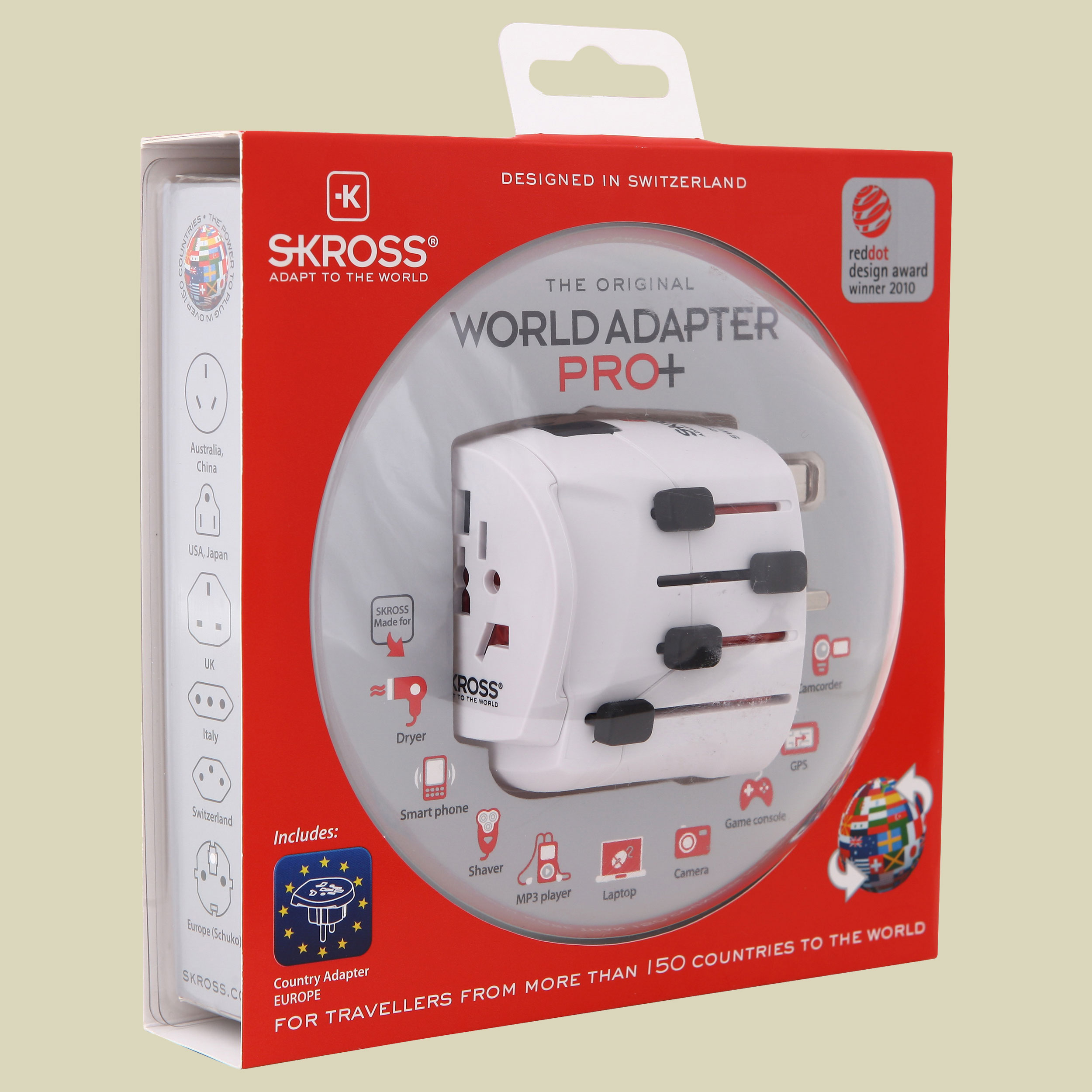 Skross Steckadapter World Travel Schuko