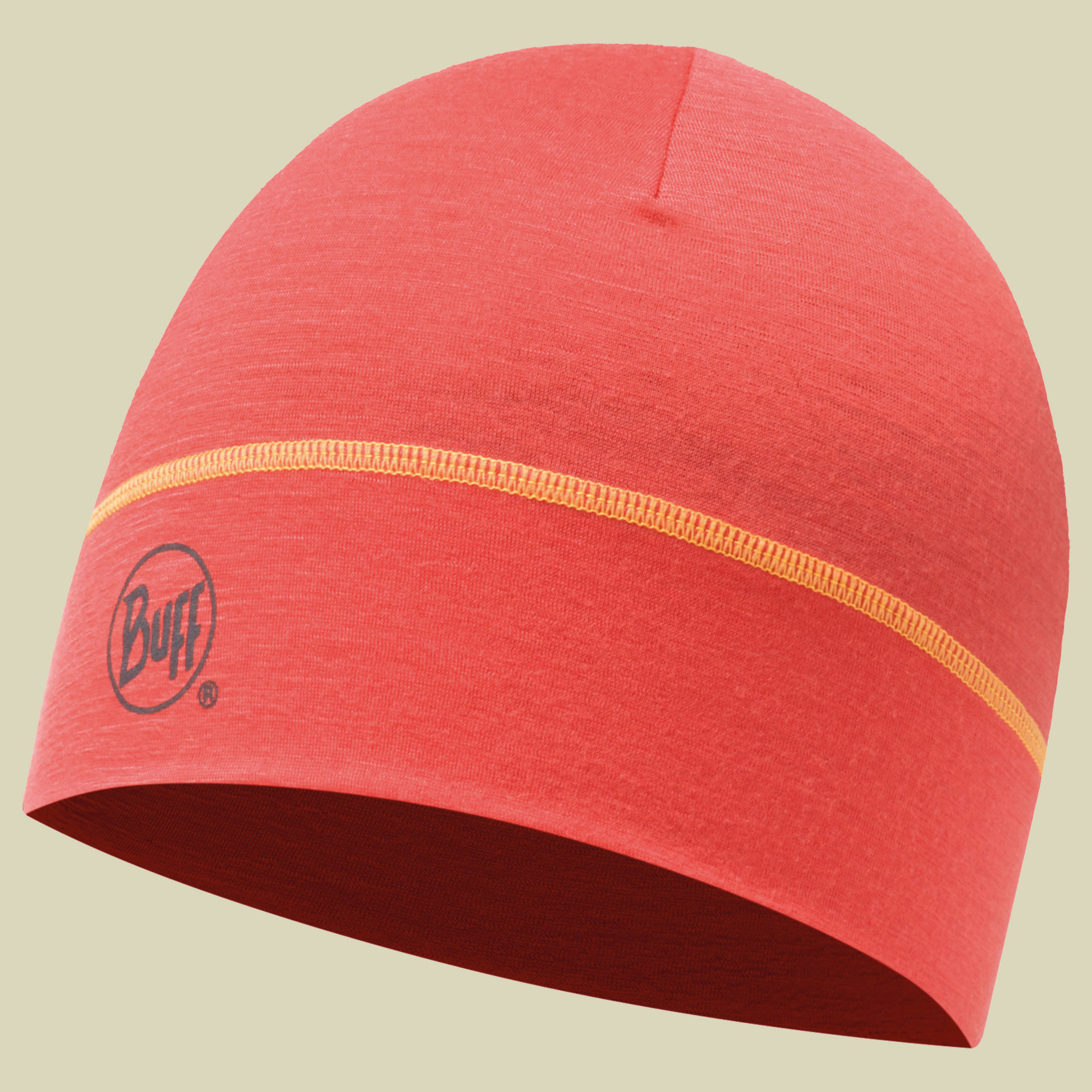 Merino Wool 1 Layer Hat Größe one size Farbe solid coral