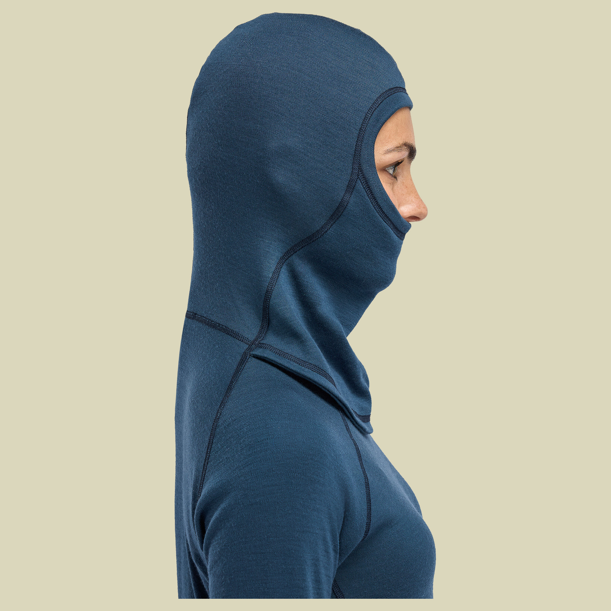 WarmWool Hoodsweater Women S blau - Midnight Navy