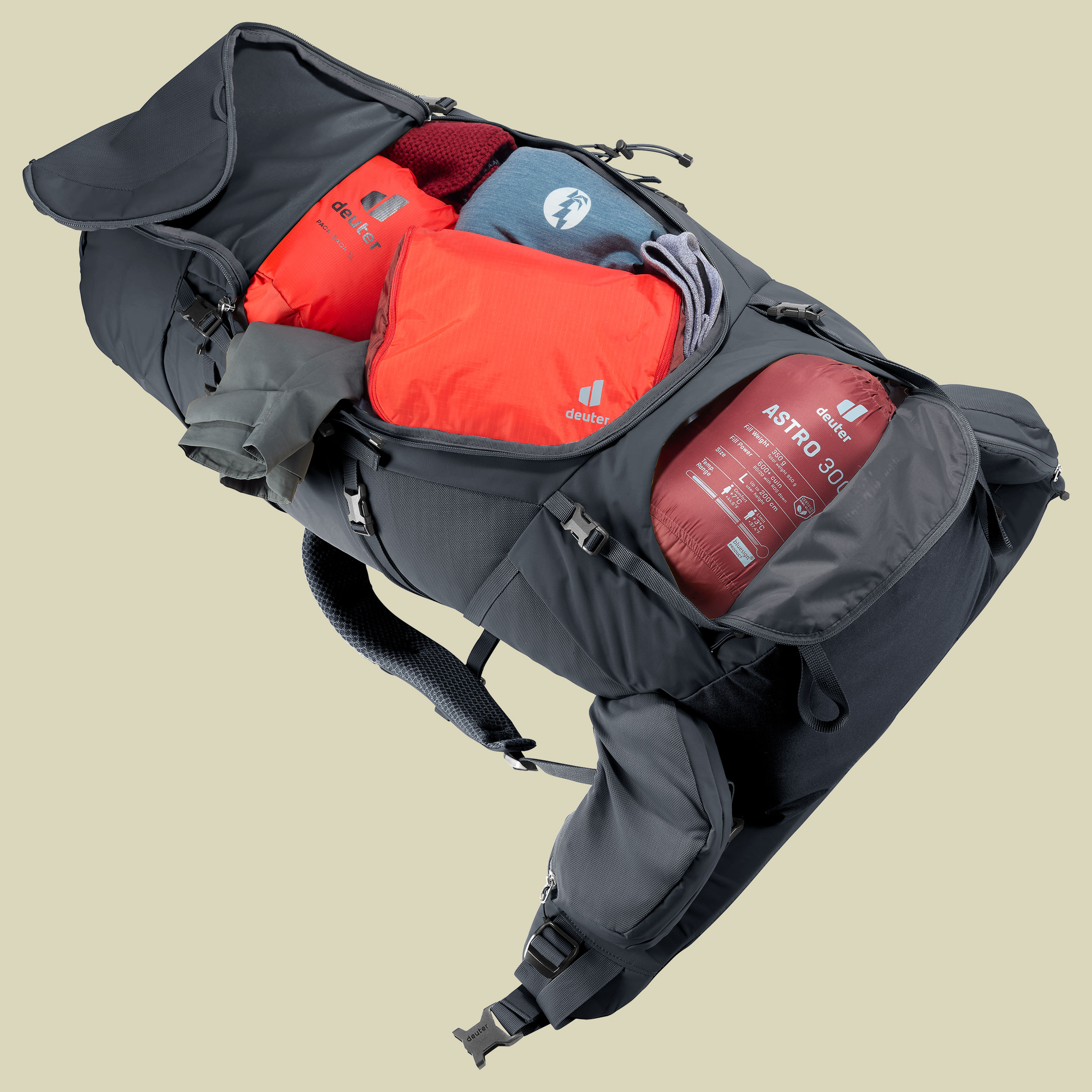 Aircontact Core 60+10 60 + 10 schwarz - black