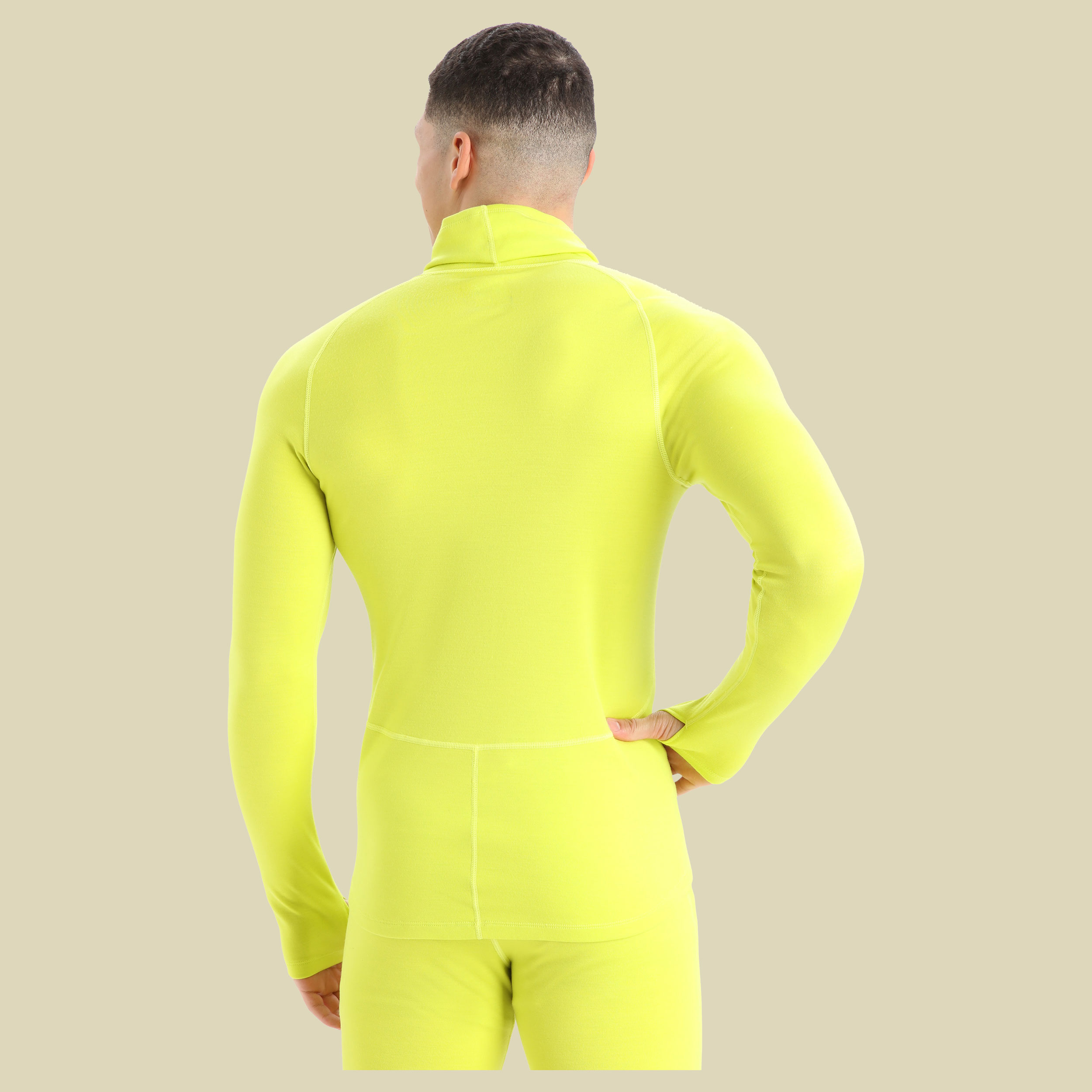 Merino LS Roll Neck Men Größe S Farbe shine