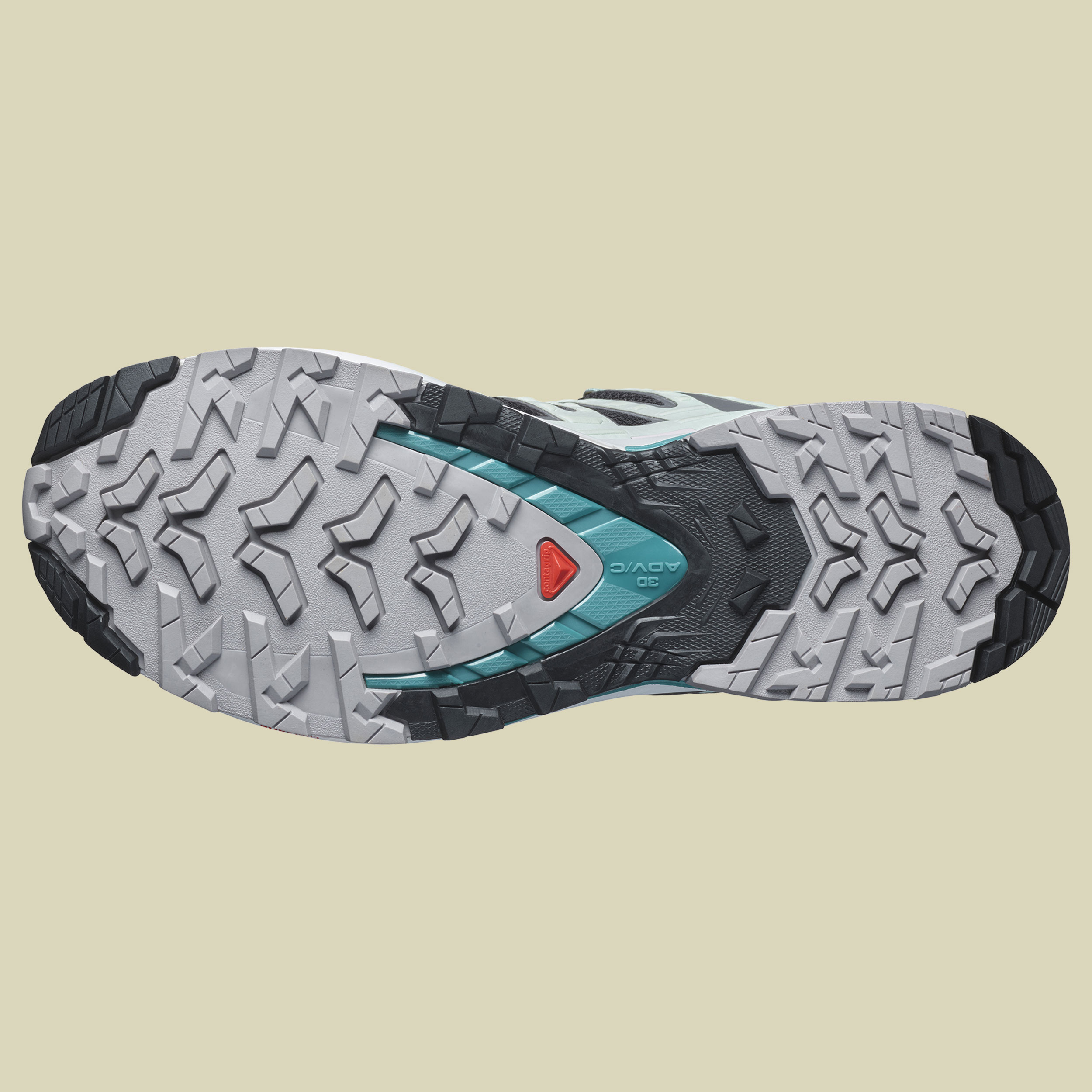 XA PRO 3D V9 GTX Women grau UK 7,5 - black/bleached aqua/harbor blue