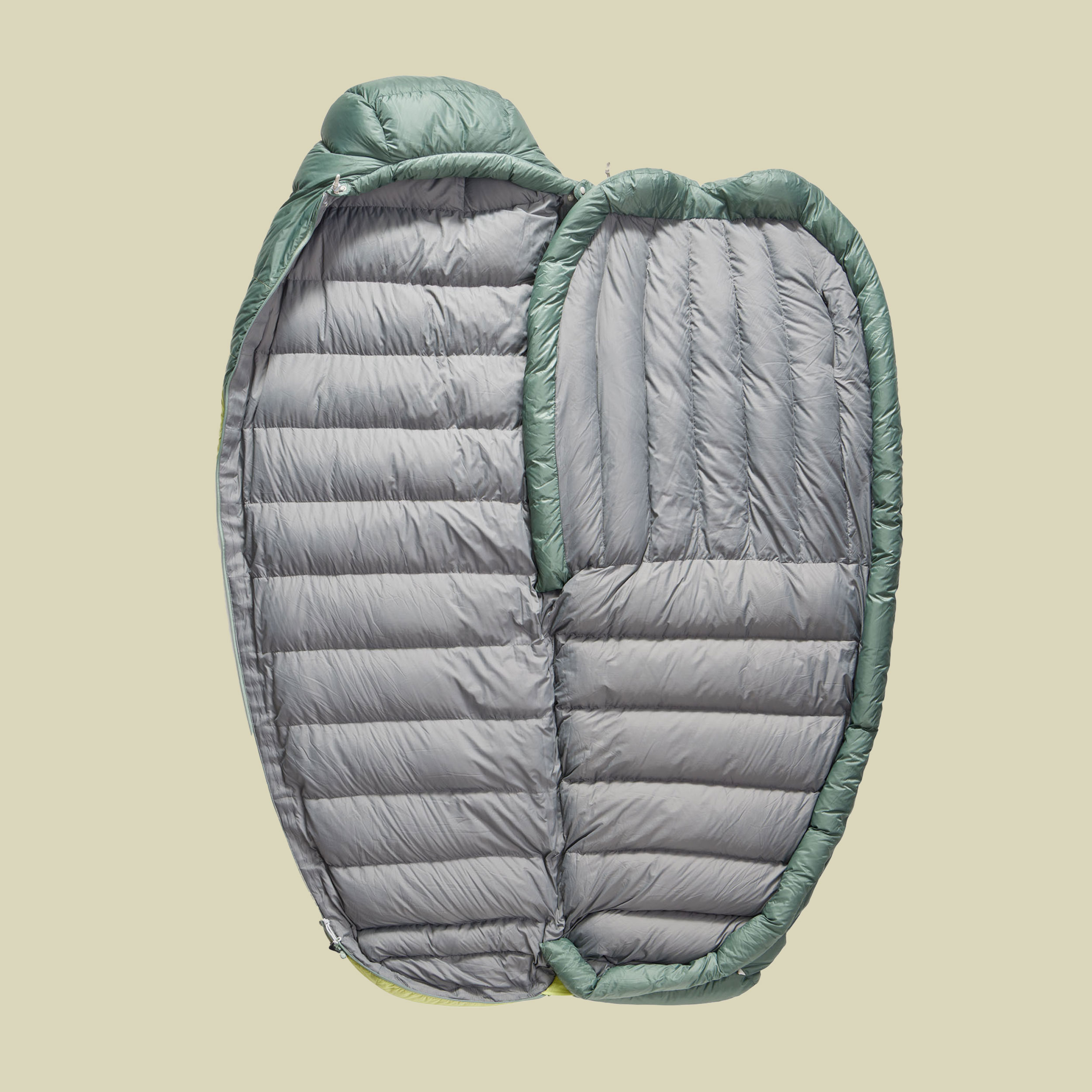 Ascent Womens Down Sleeping Bag -1C 185 cm grün - Farbe celery