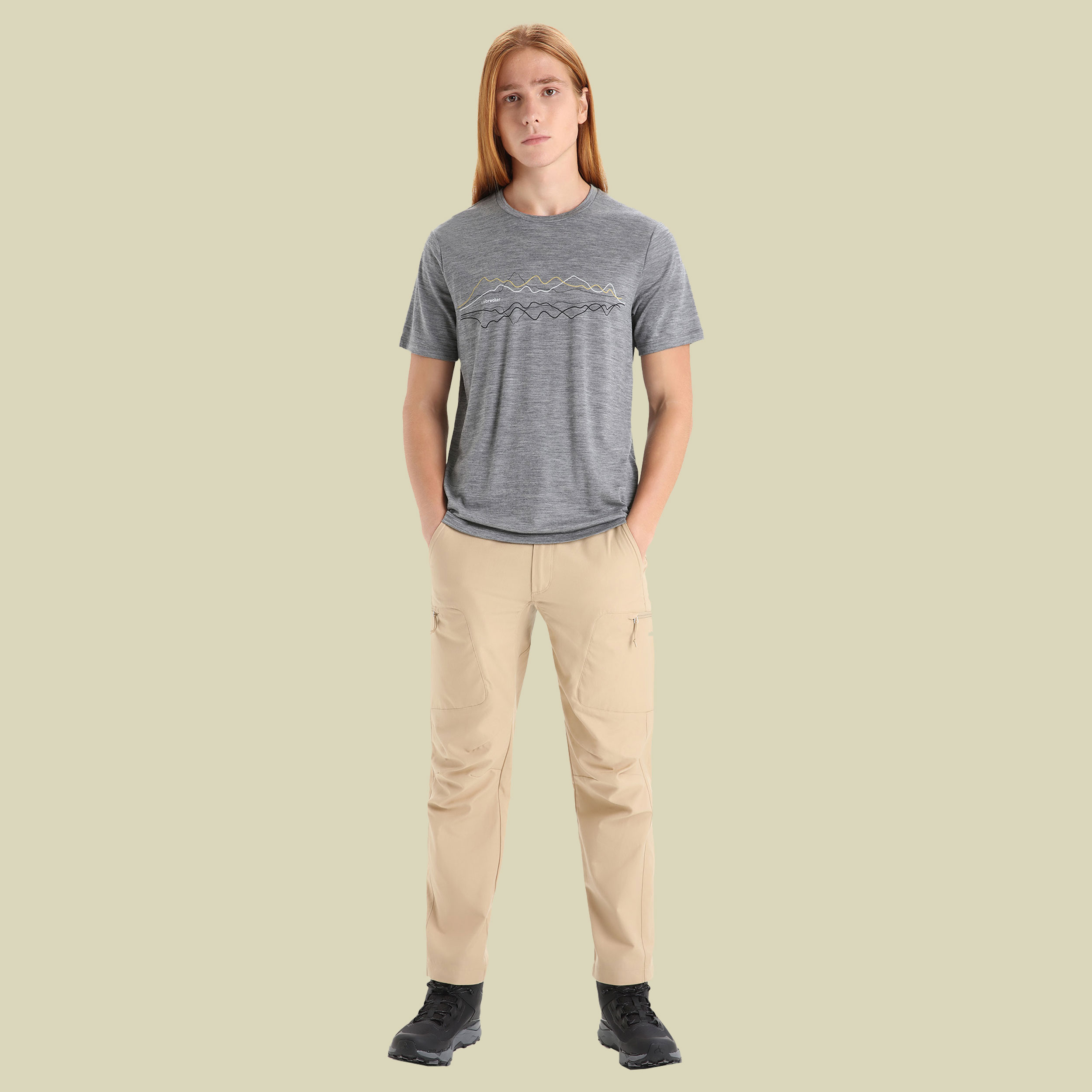 Tech Lite II SS Tee IB Men Größe L  Farbe gritstone heather