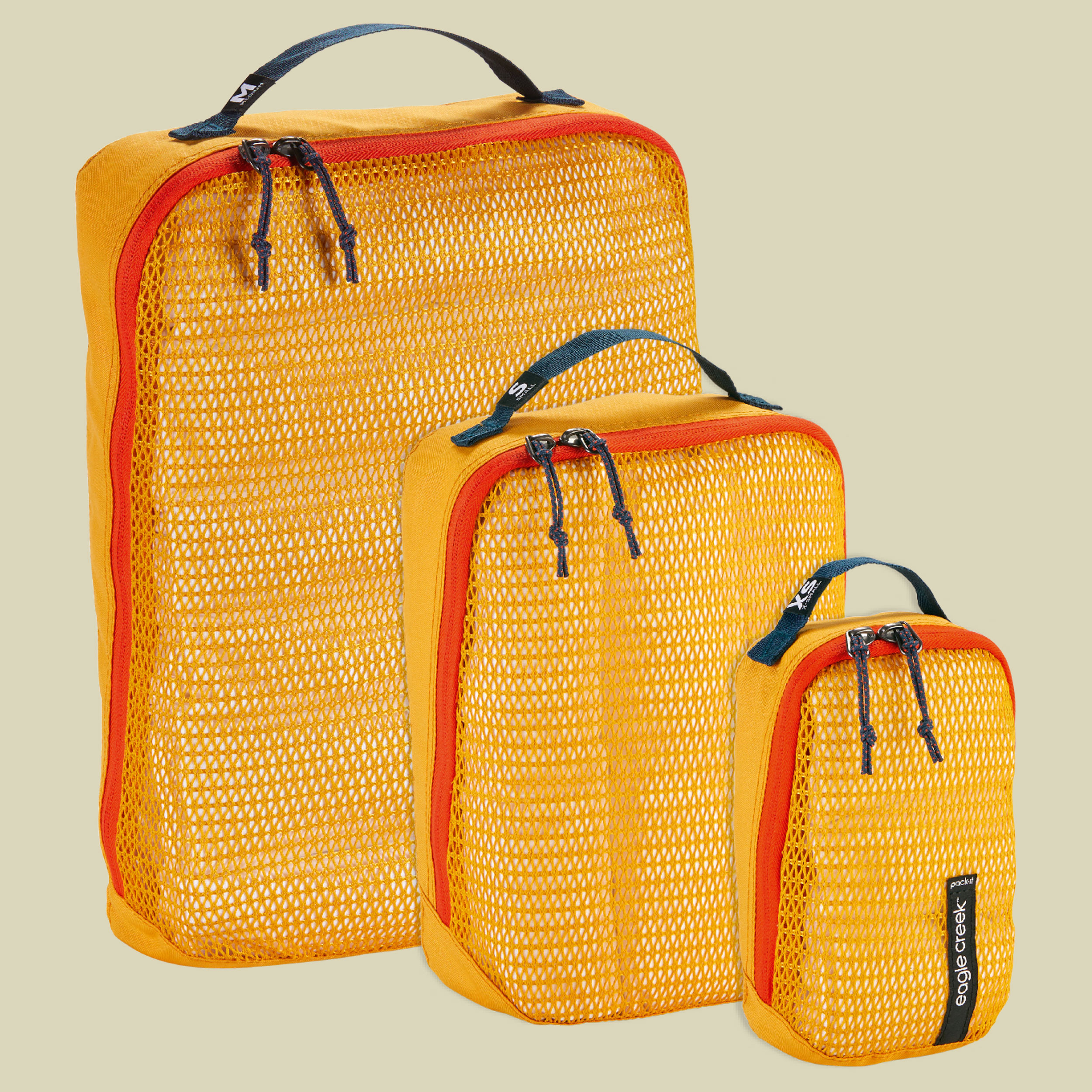 Pack-It Reveal Cube Set 3-er Set Farbe sahara yellow