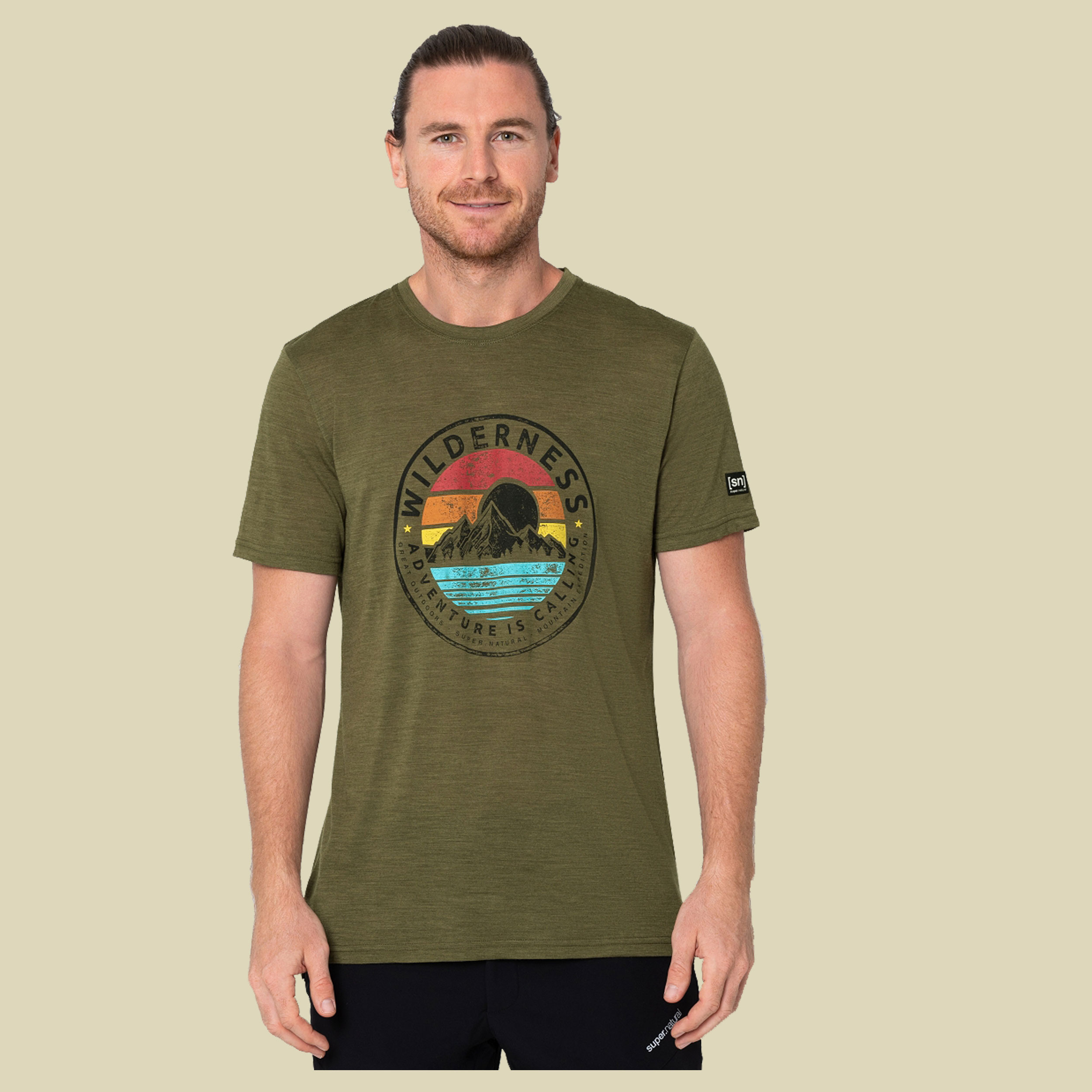 Wilderness Tee Men Größe L  Farbe olive night melange/various