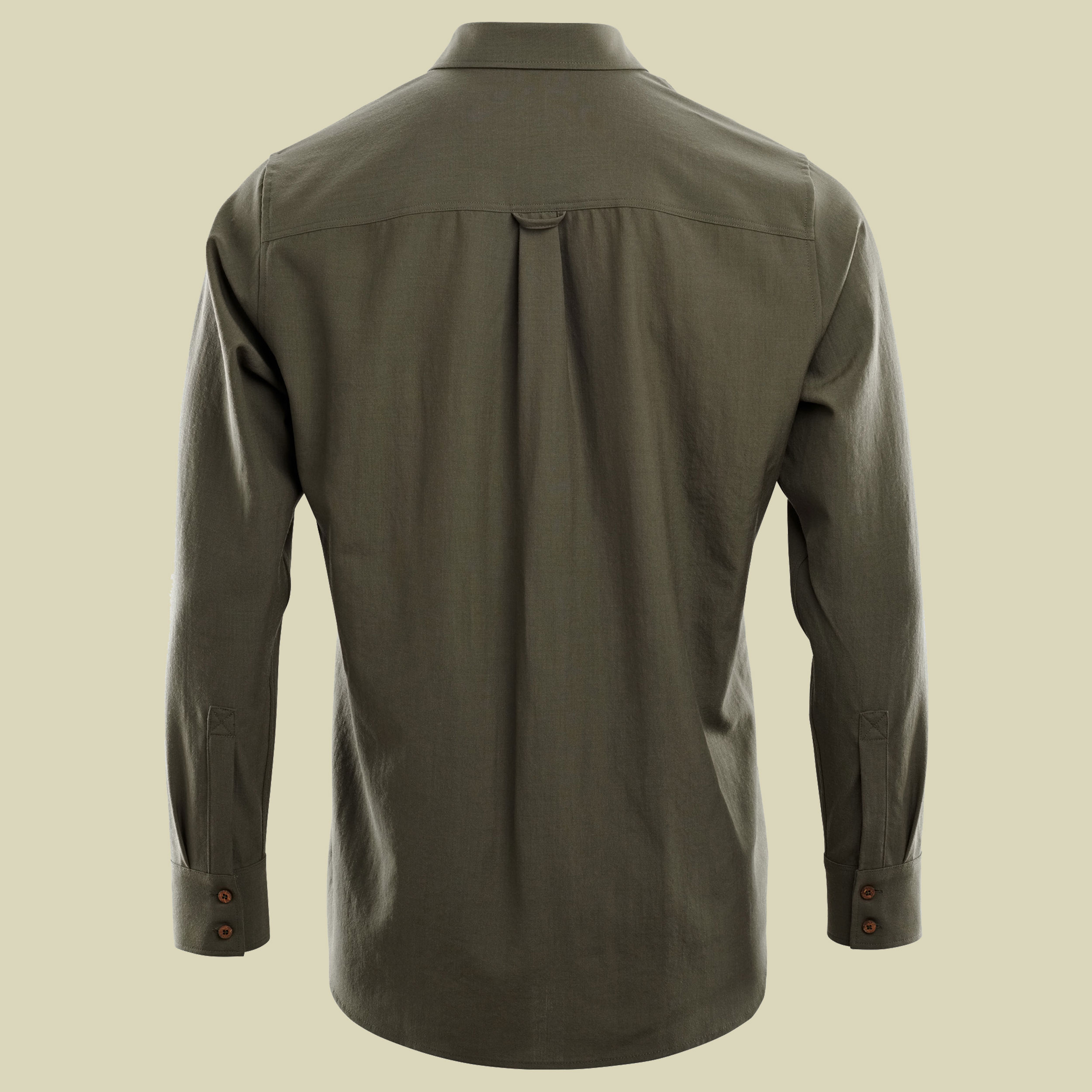 LeisureWool Woven Wool Shirt Men L grün - ranger green