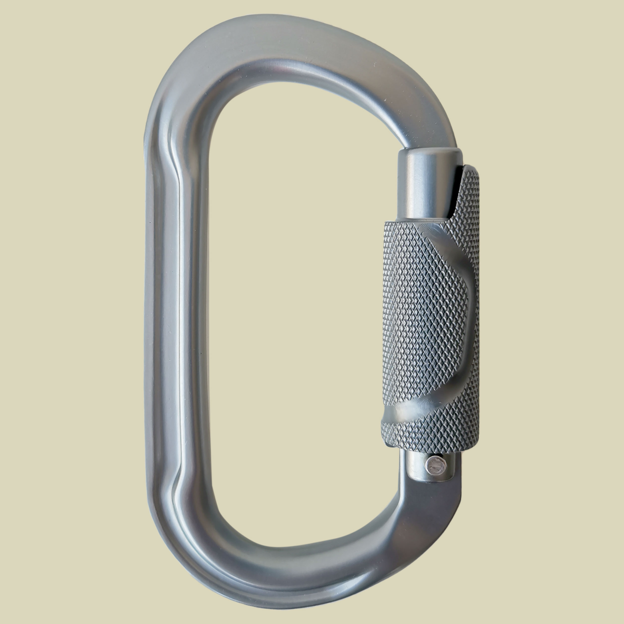 Double O Twist 2.0 Ovalkarabiner mit Twist-Verschluss Farbe grey