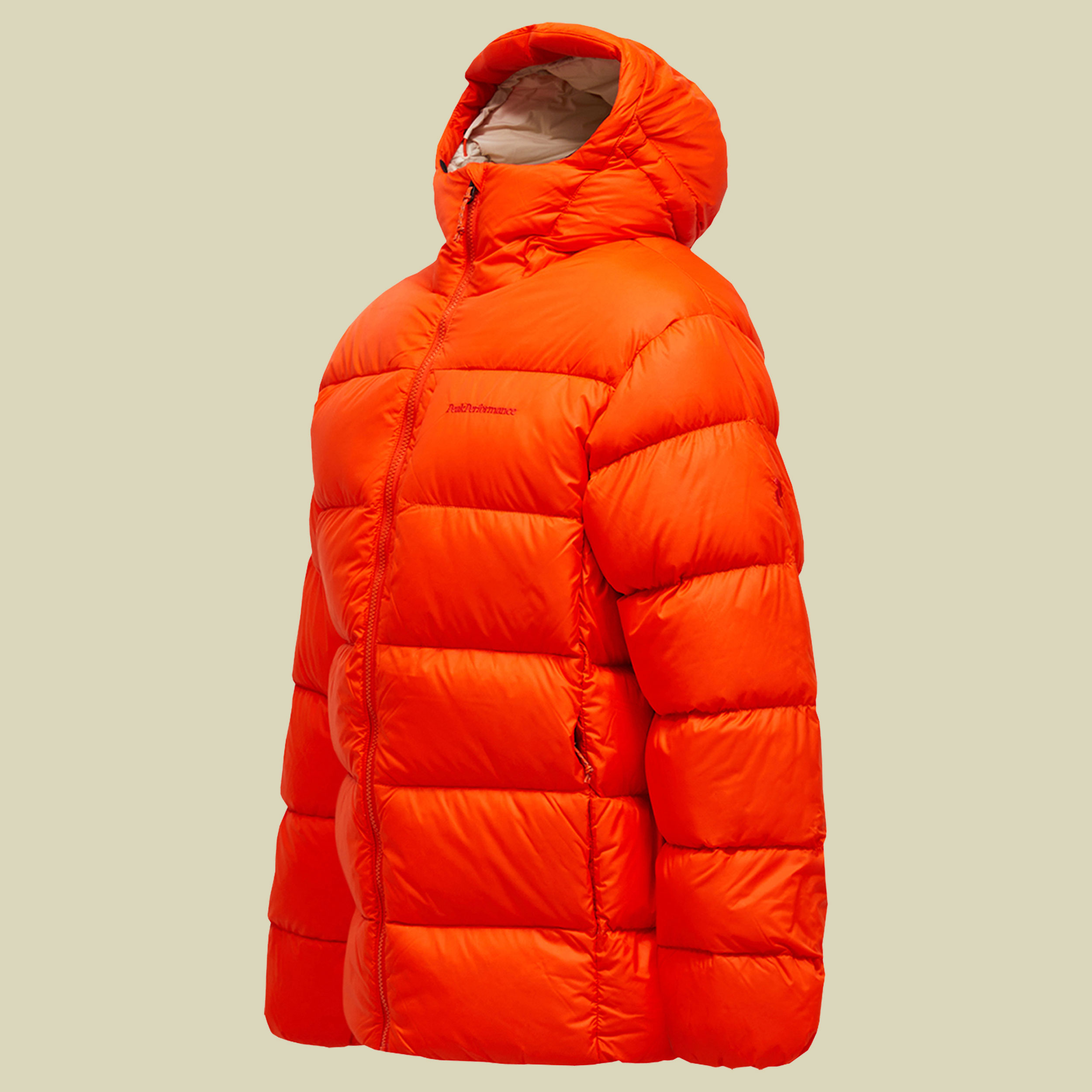 Frost Down Puffer Jacket Men XL orange- solar burst