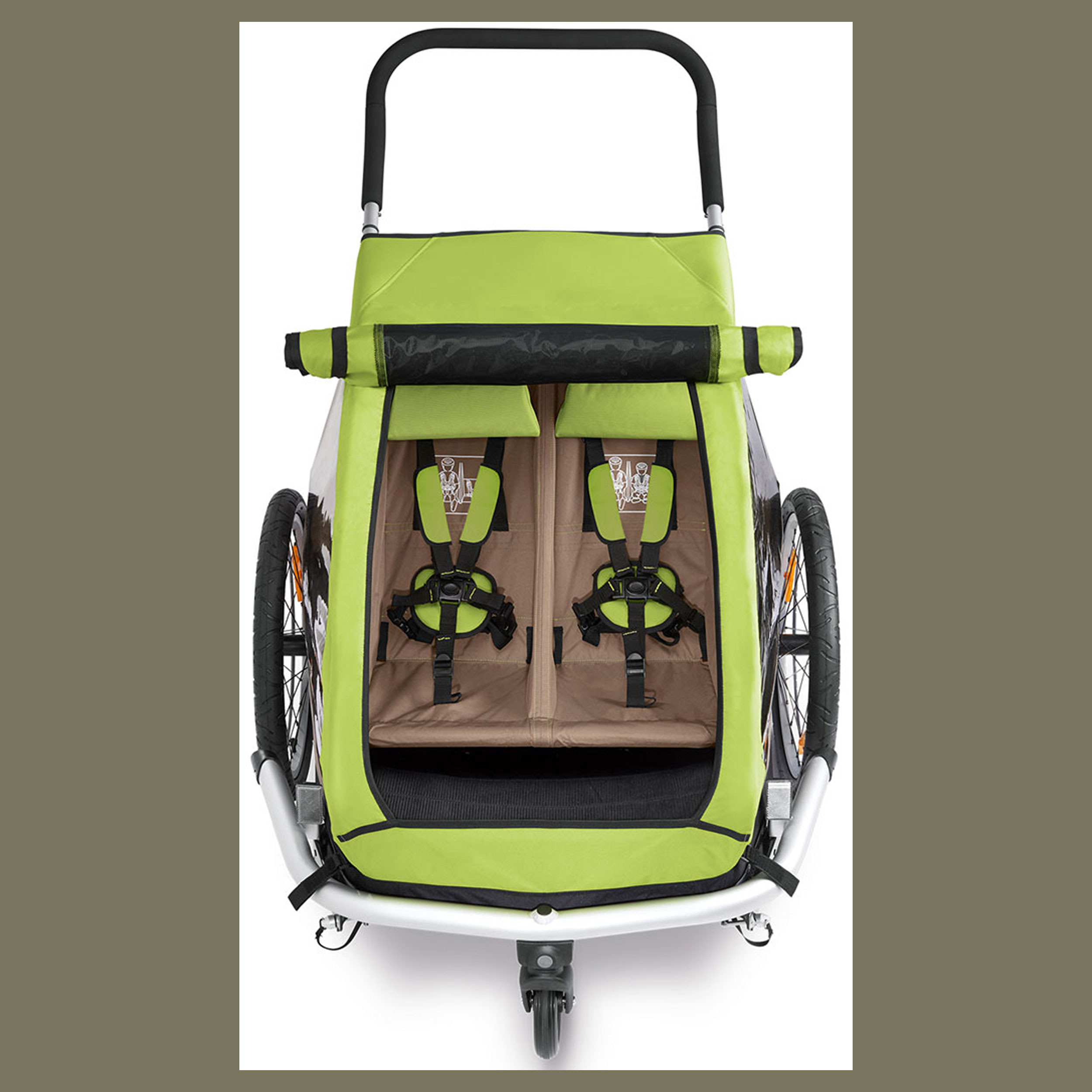 Kid for 2 Modell 2017 Farbe meadow green/sand grey