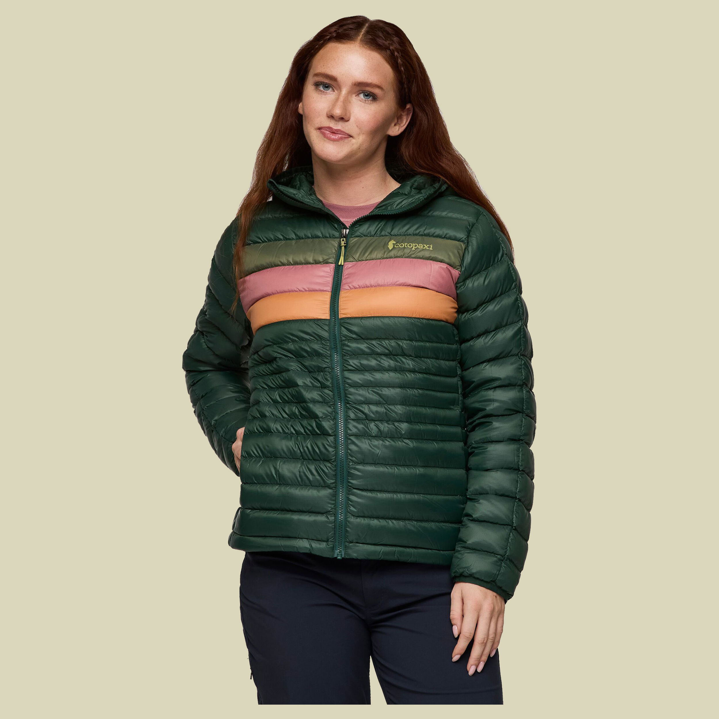 Fuego Down Hooded Jacket Women S grün