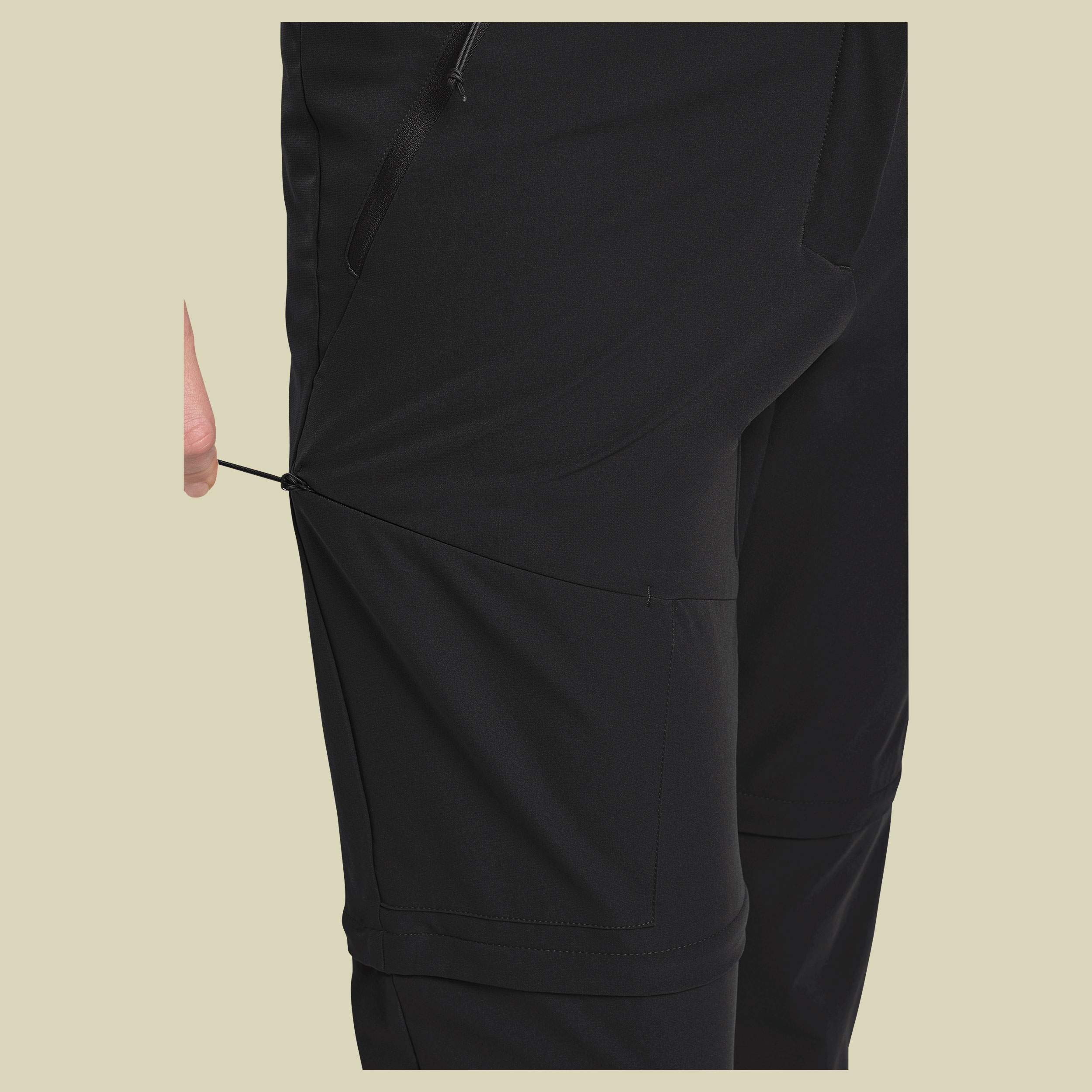 Pico Trail Zip Off Pants Women 46 schwarz - black