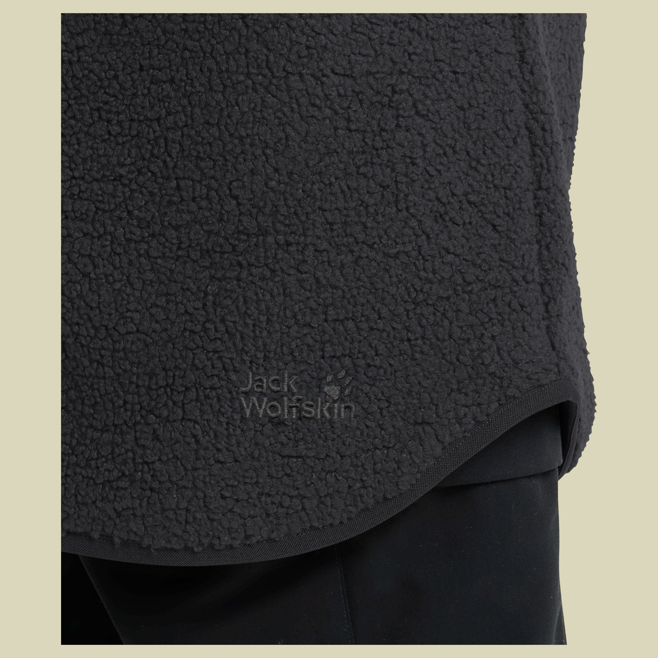 High Curl Coat Women XXL schwarz - black