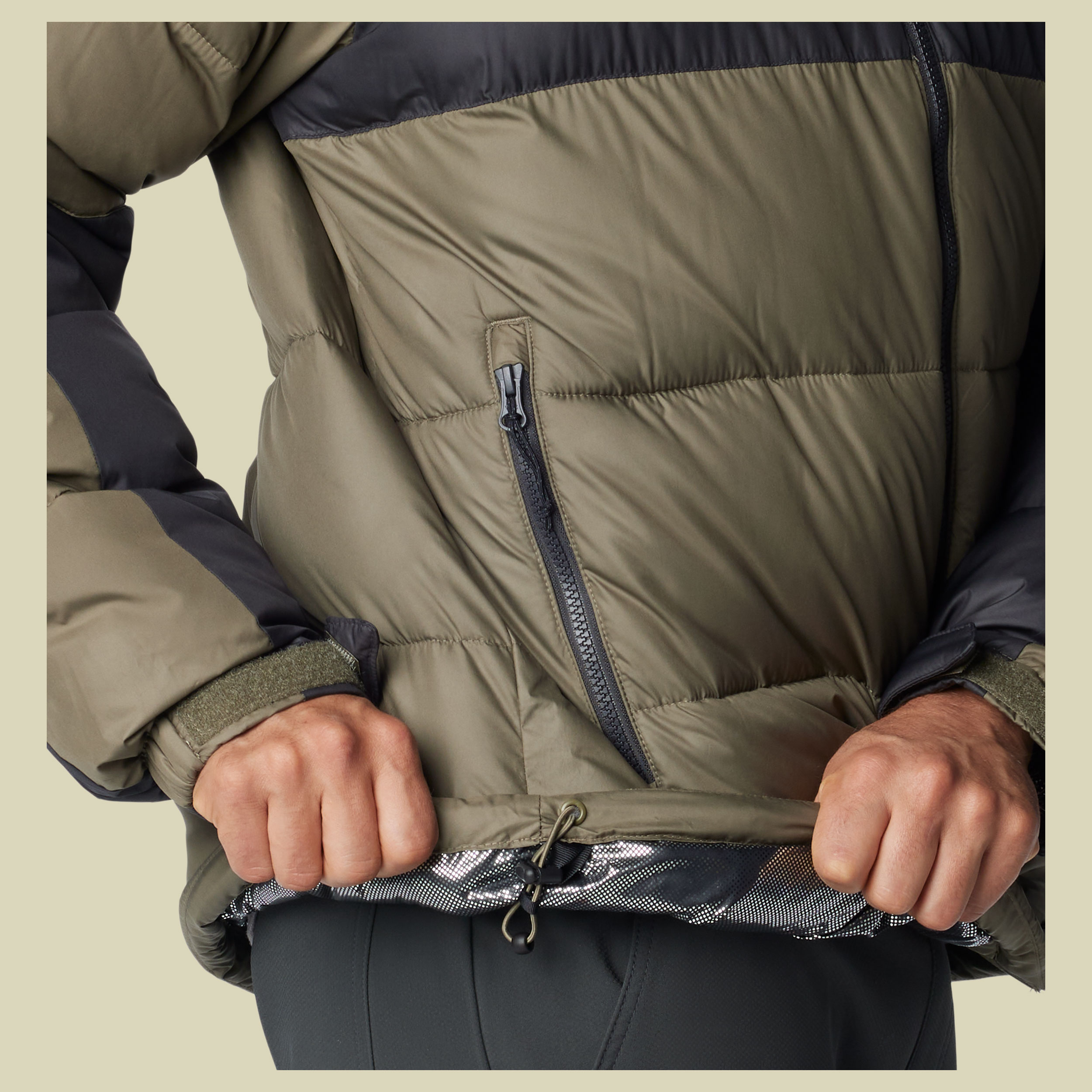 Pike Lake II Hooded Jacket Men Größe M  Farbe stone green