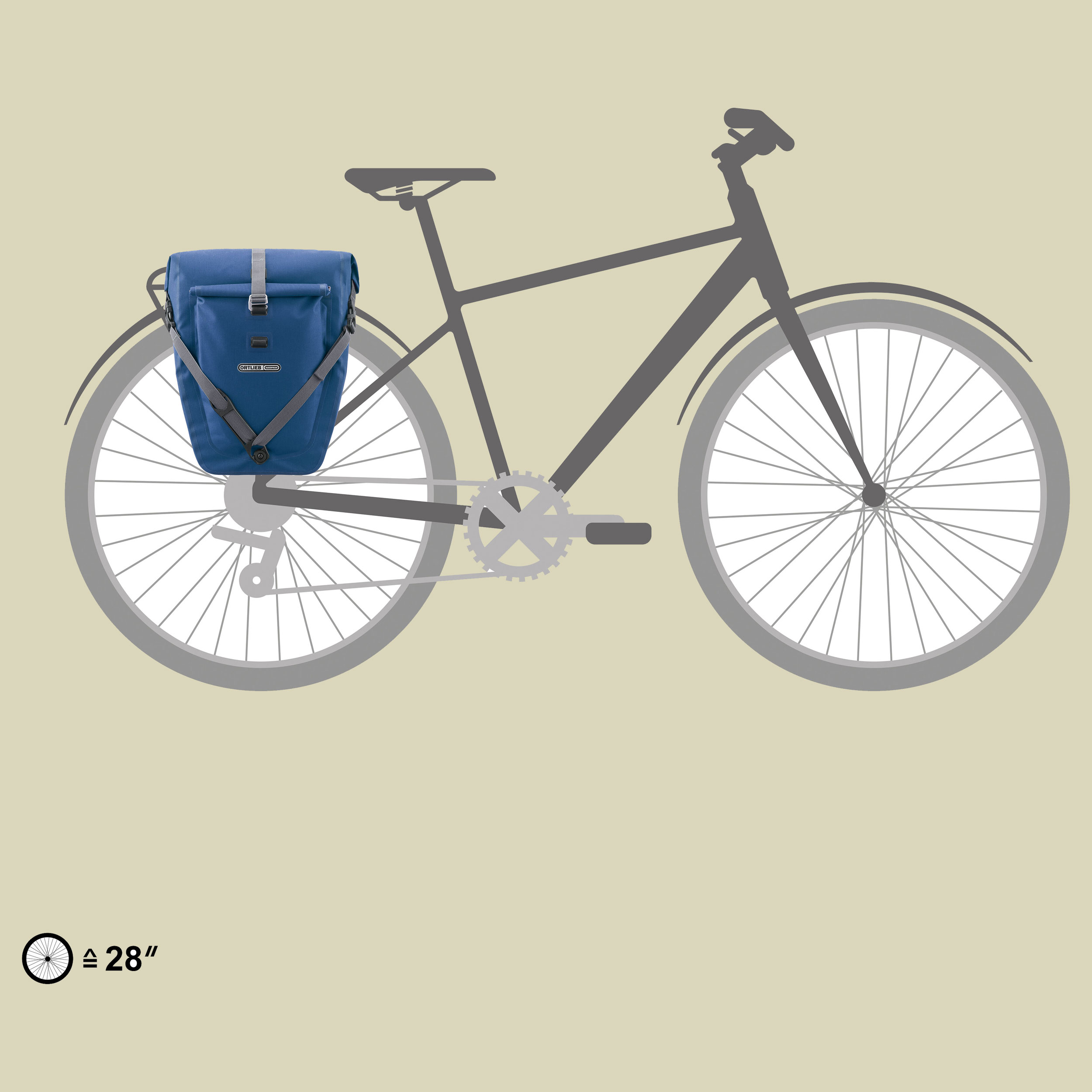 Back-Roller Plus QL2.2 one size blau - denim