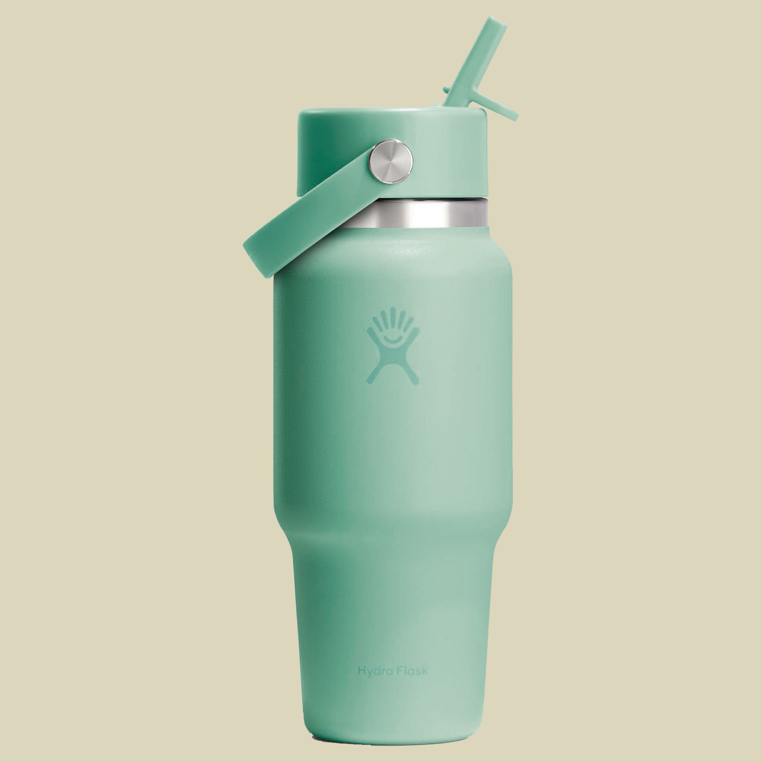 Wide Mouth Flex Straw Travel Bottle 24 oz grün - mermaid green
