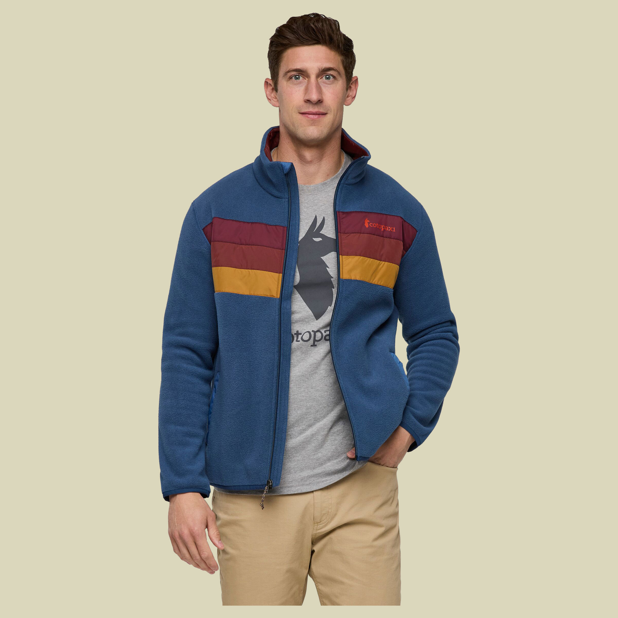 Teca Fleece Full-Zip Jacket Men S blau - cecret lake
