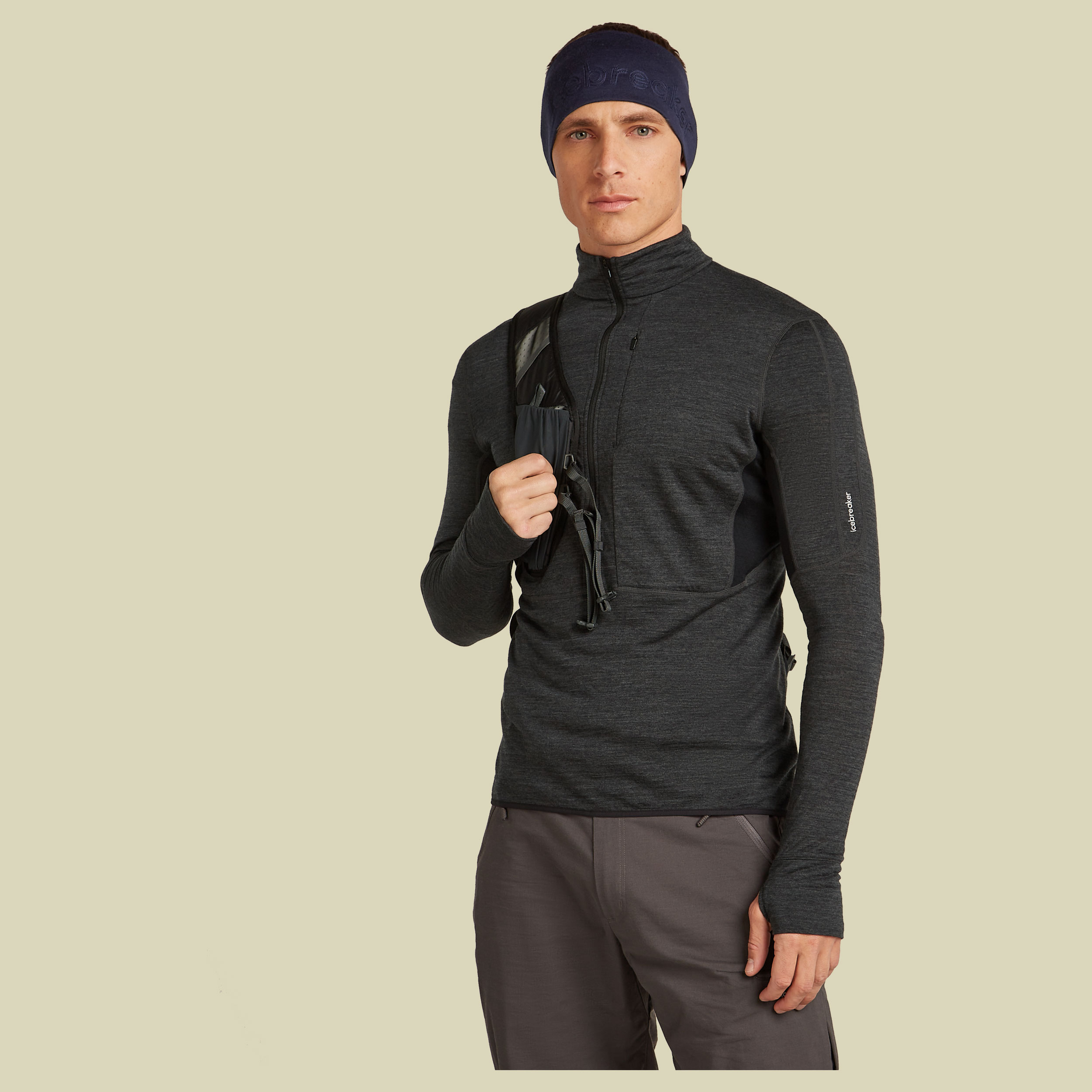 Merino 260 Tech Headband Unisex one size blau - midnight navy