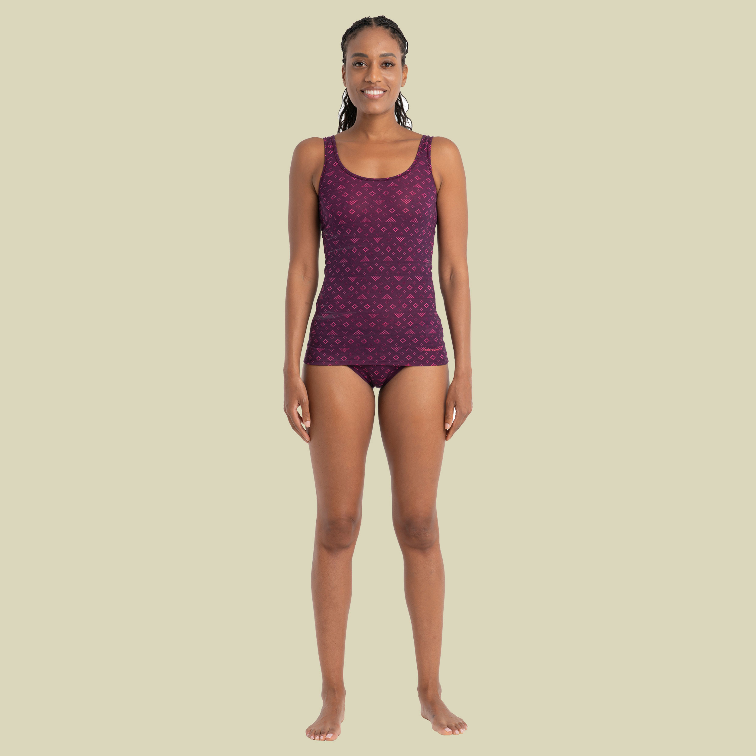 Merino 150 Siren Tank First Snow Women Größe S Farbe nightshade/tempo/aop