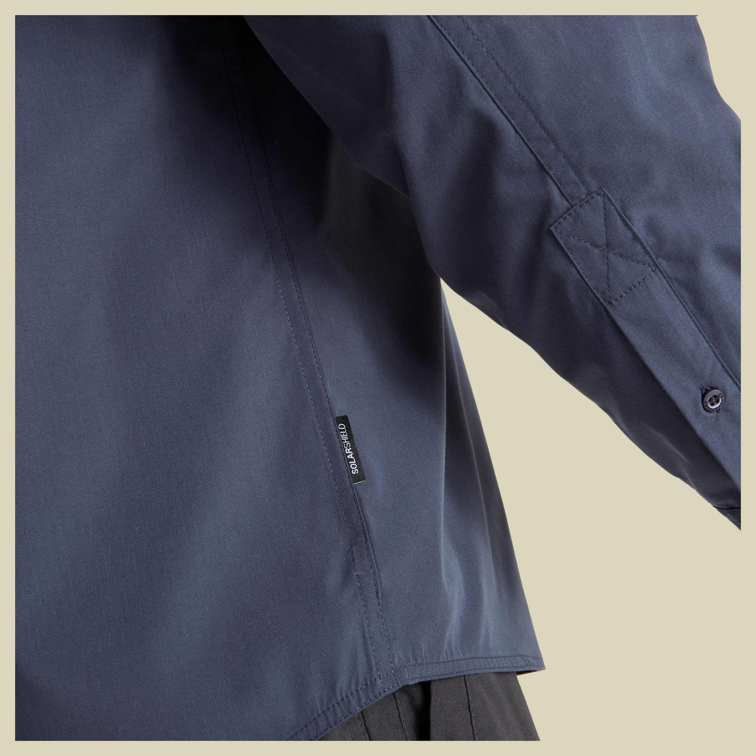 Kiwi Long Sleeved Shirt Men blau XL - ombre blue