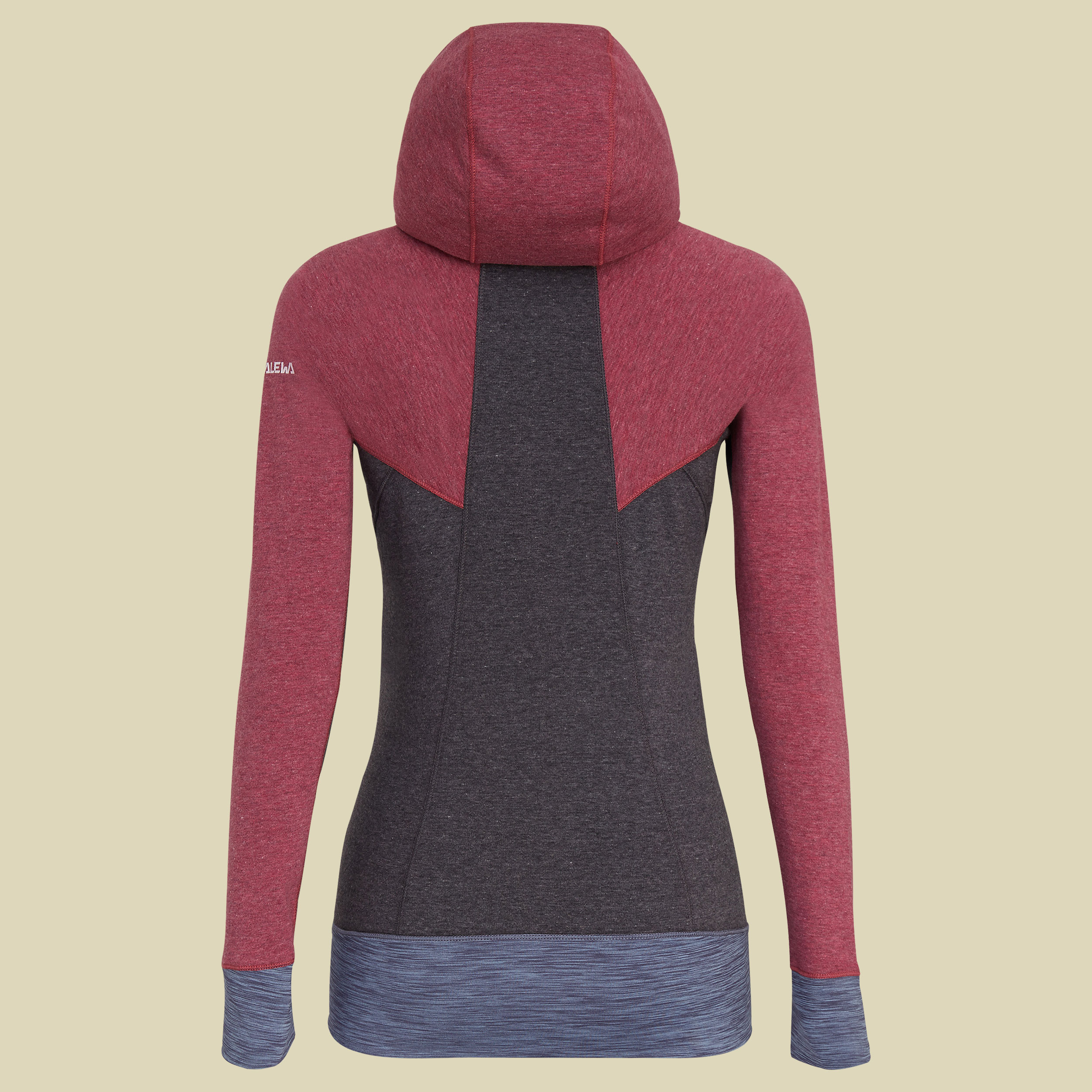 Puez 2 Dry L/S Hood Women Größe 42 Farbe vivacious/melange