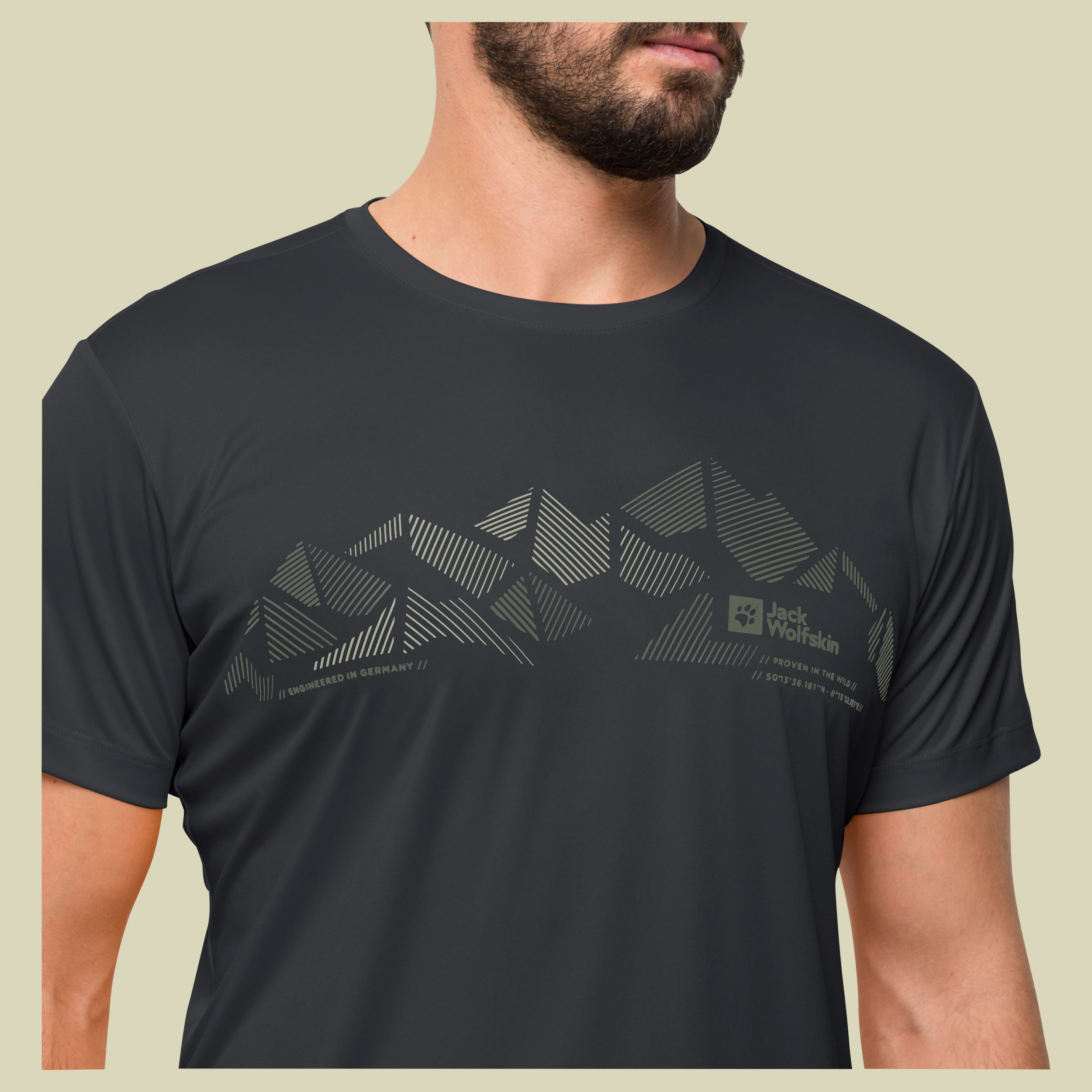 Peak Graphic T Men Größe XXL Farbe phantom