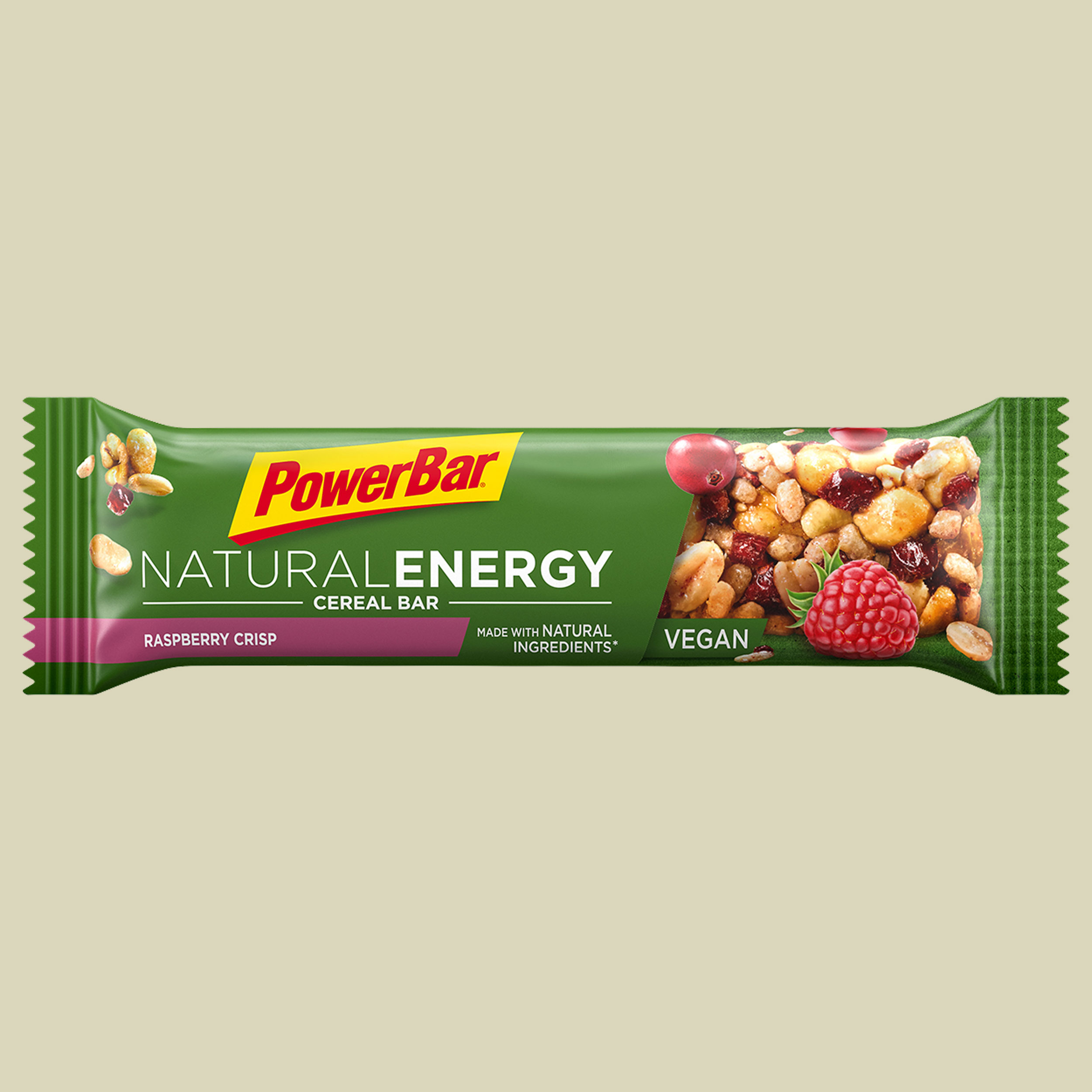 PowerBar Natural Energy Cereal Bar Geschmack raspberry crisp