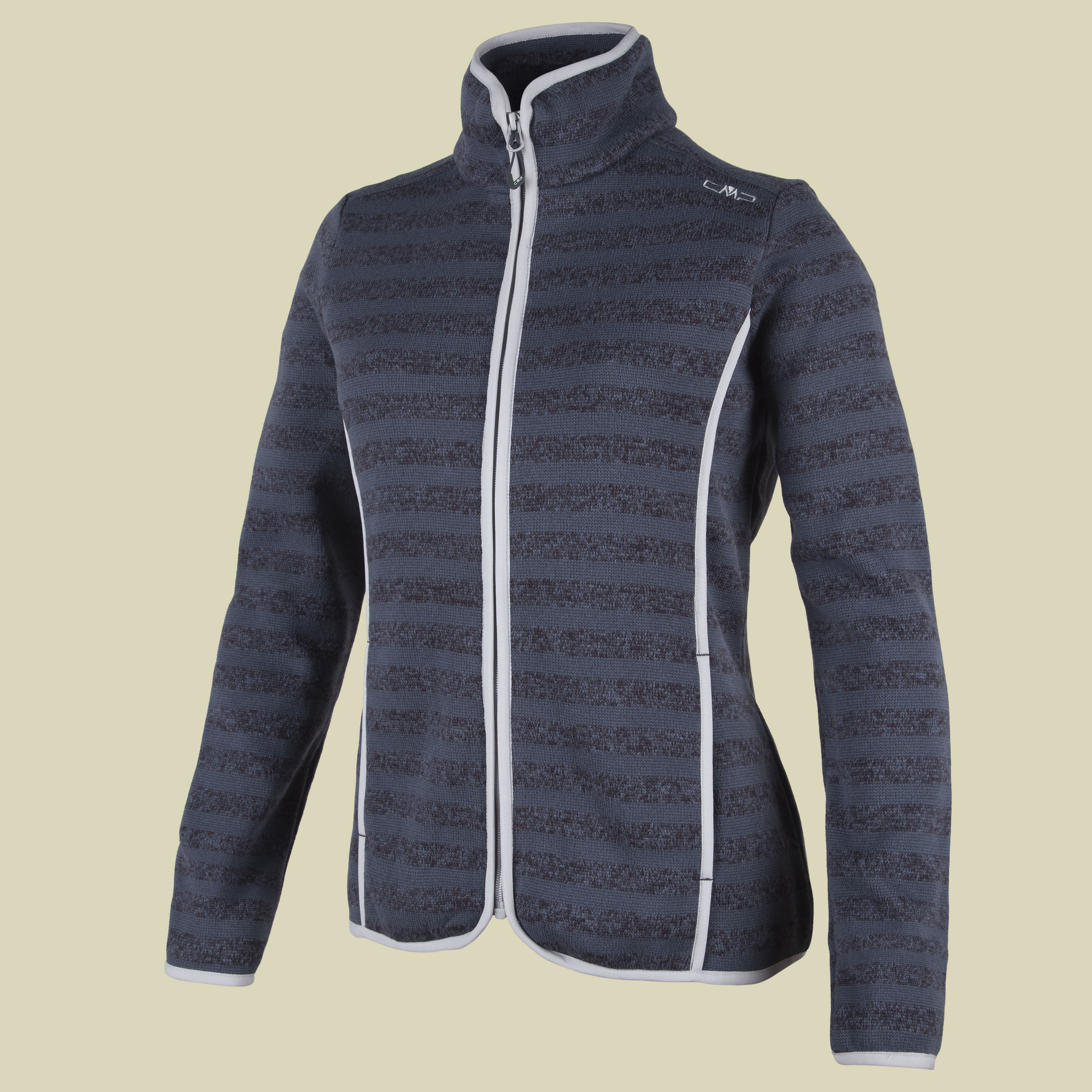 Woman Knitted Fleece Jacket 3H65066 Größe 34 Farbe 219Q antracite grey-ice antracite