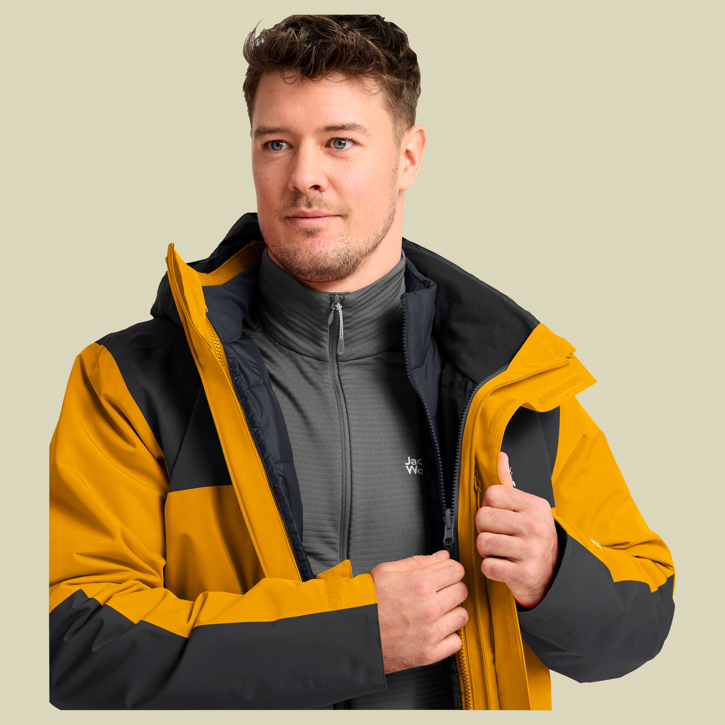 Jasper Pro 3in1 Jacket Men XXL gelb - burly yellow JW