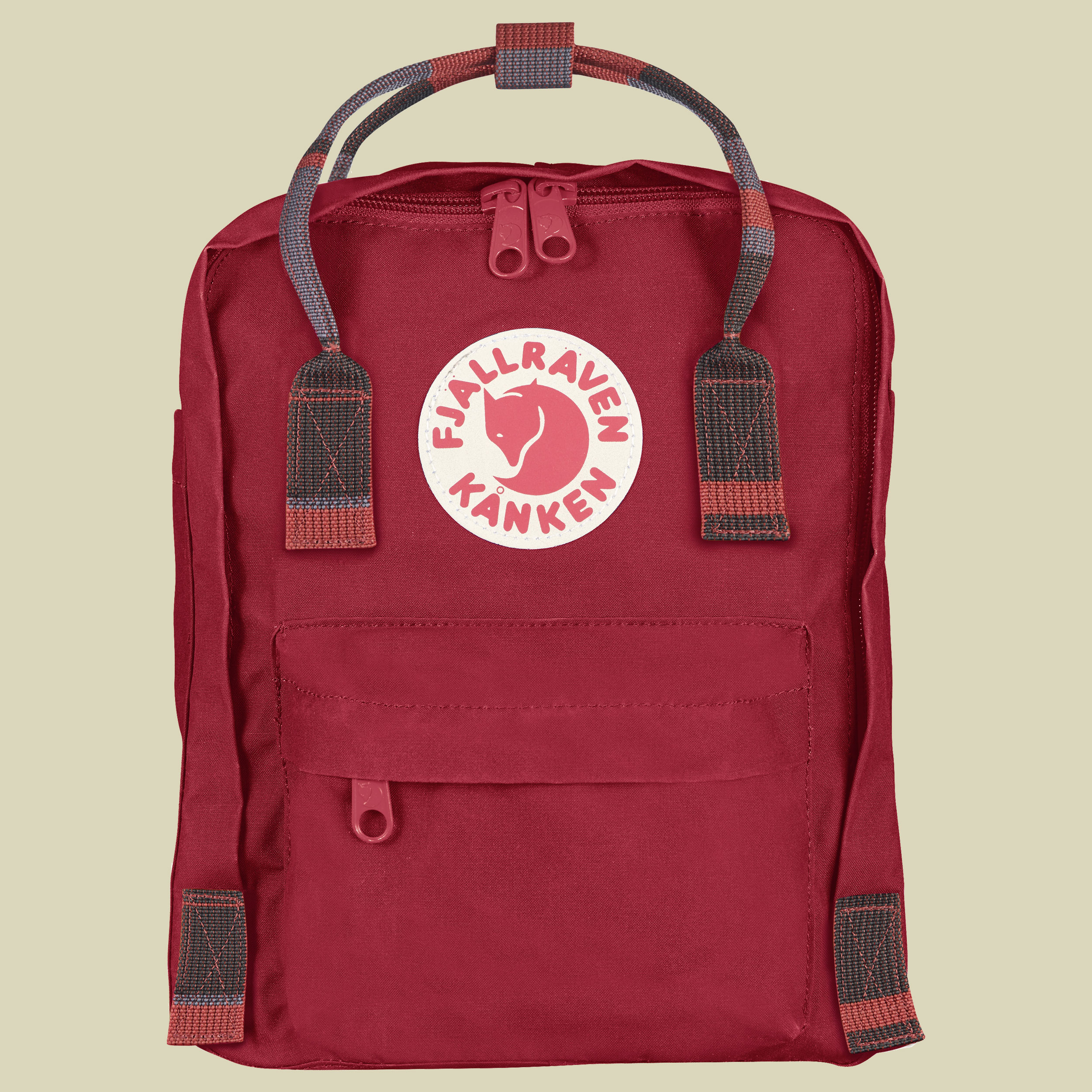 Kanken Mini Volumen 7 Farbe deep red-random blocked