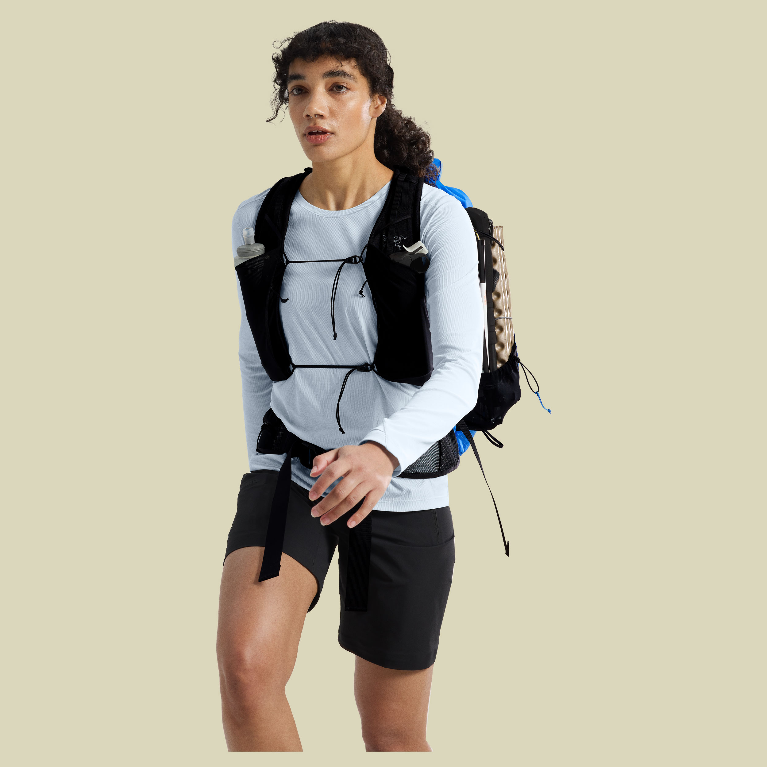 Sunna Crew LS Shirt Women XL blau