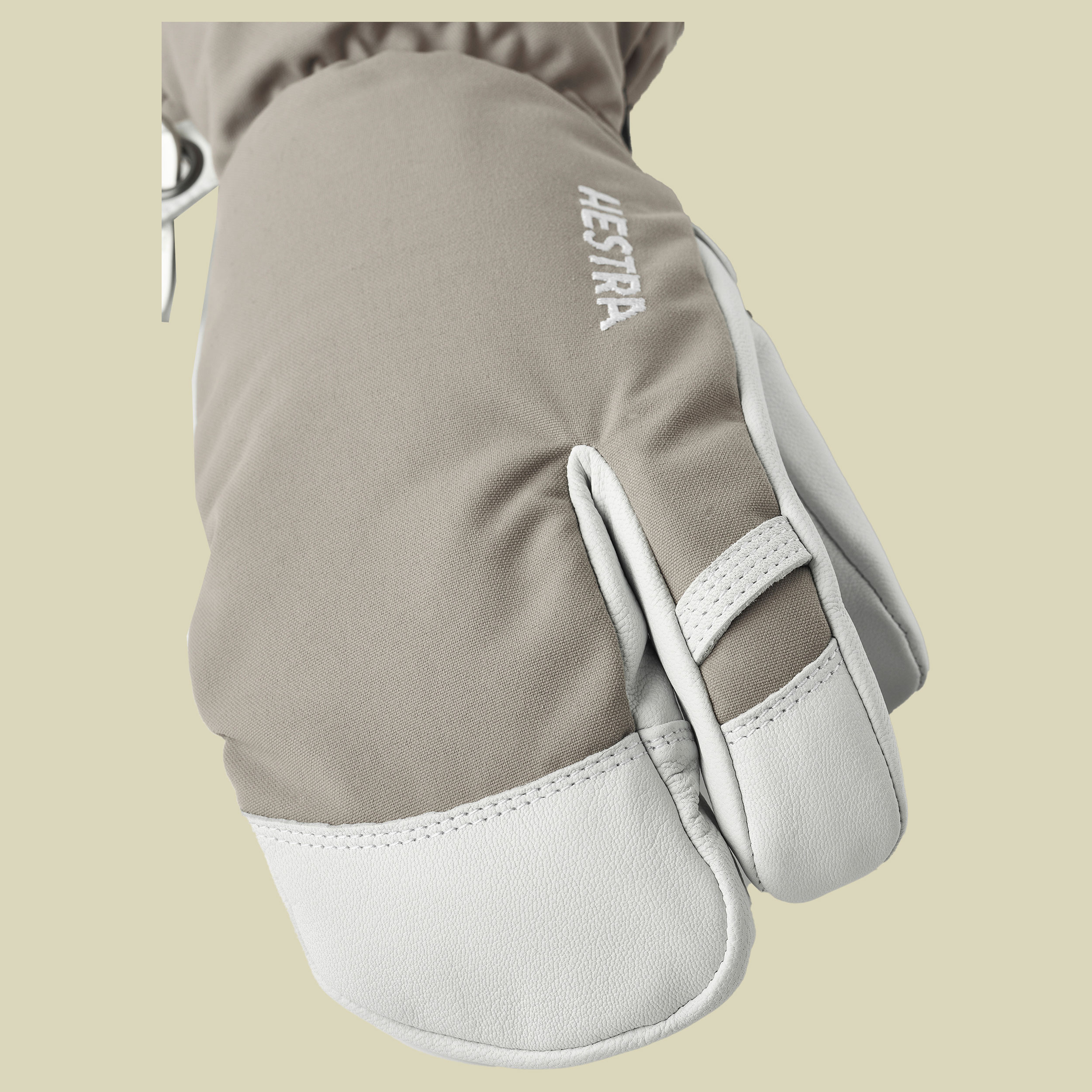 Army Leather Heli Ski 3-Finger grün 9 - Farbe khaki