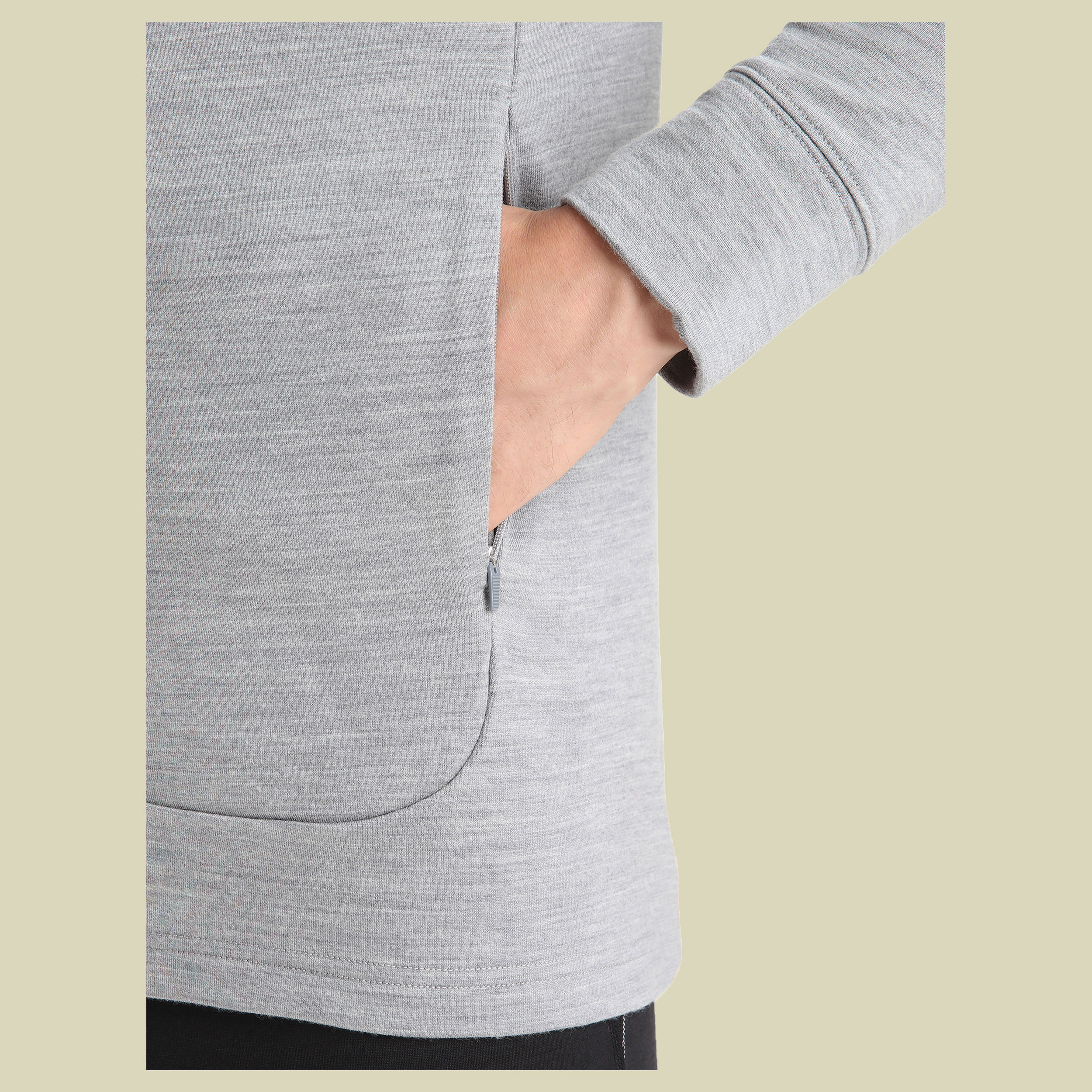 Quantum III LS Zip Men Größe L  Farbe metro heather/black