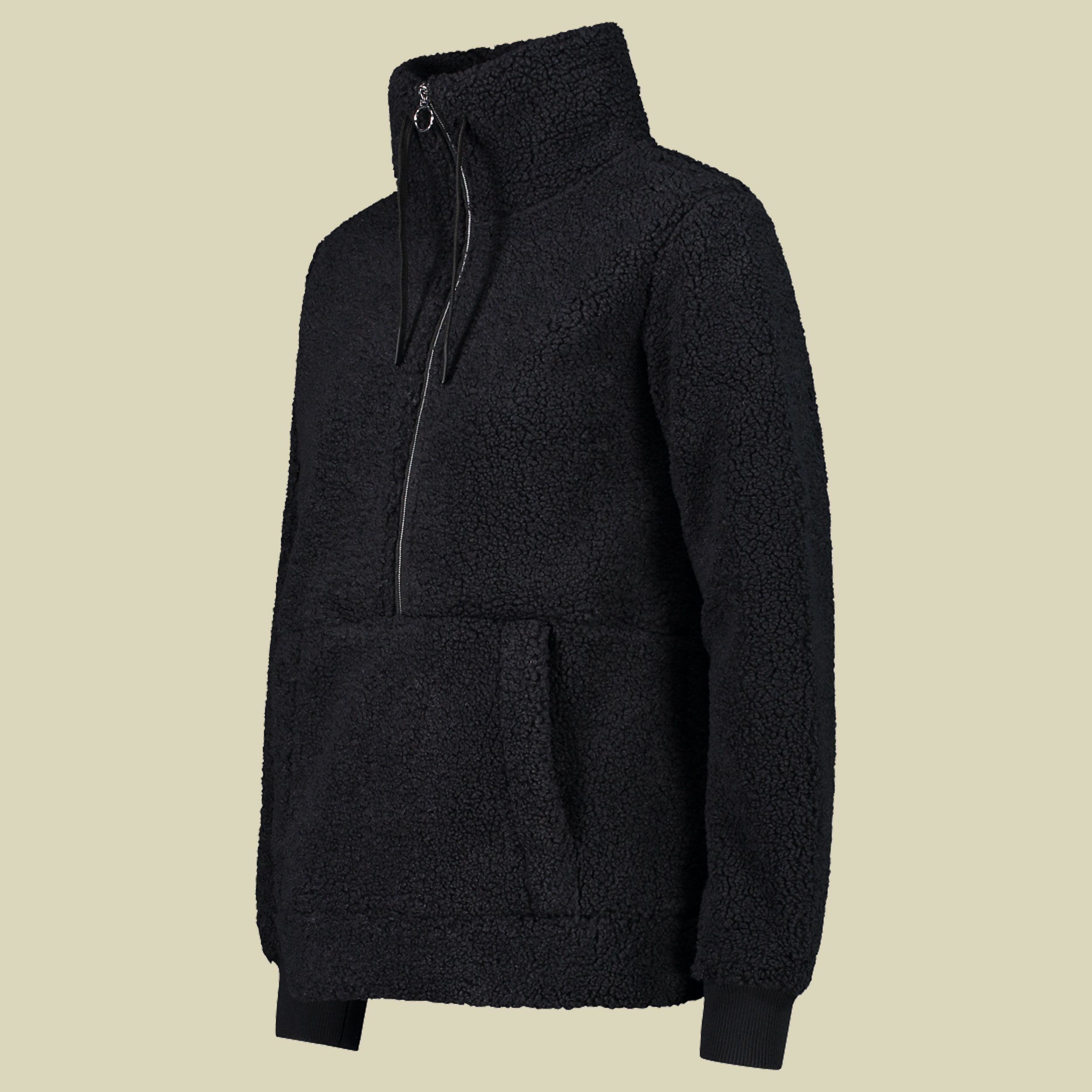 Woman Sweat Bonded Teddy with inner Polar Fleece 46 schwarz - Farbe black