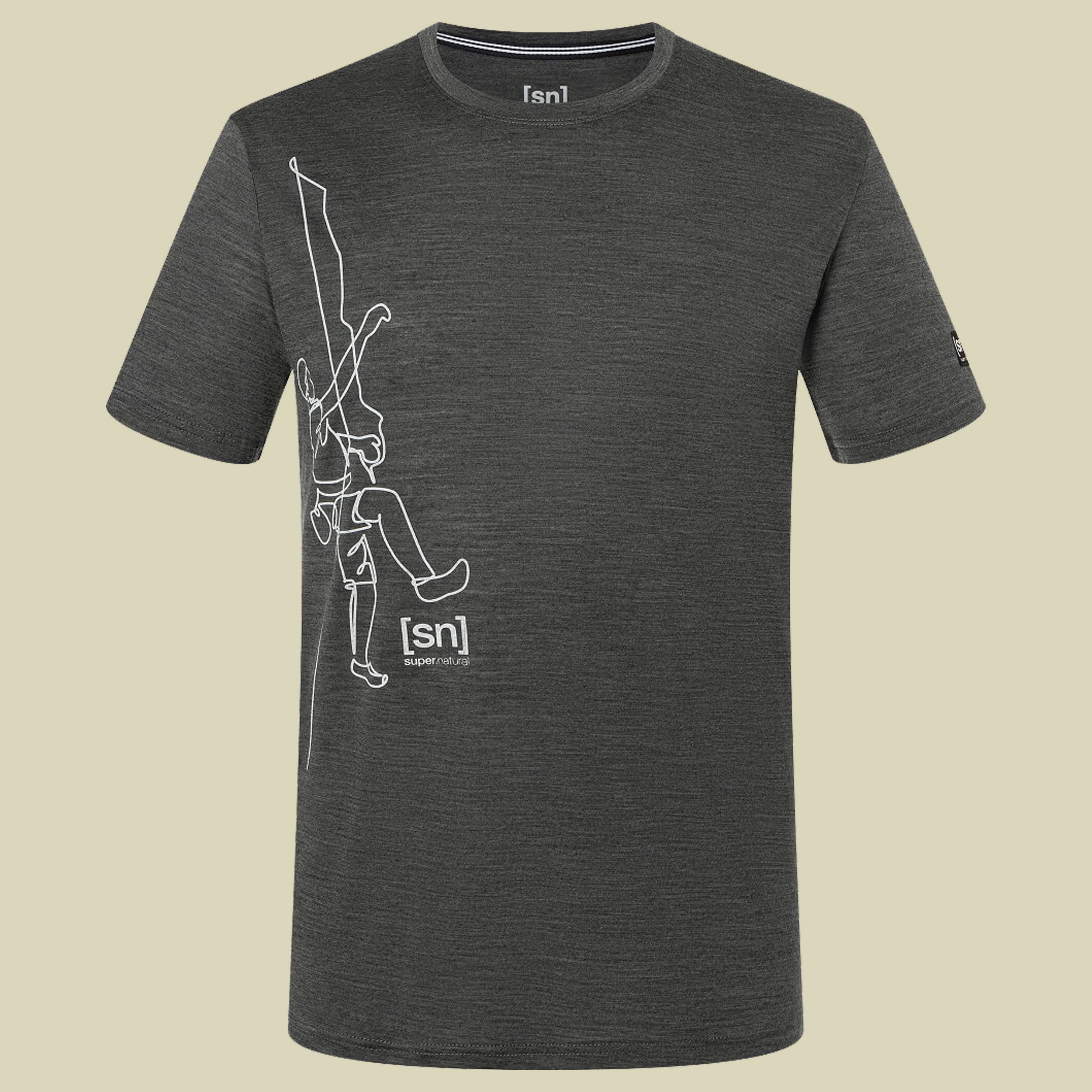 Climbing Line Tee Men Größe M  Farbe pirate grey melange/feather grey