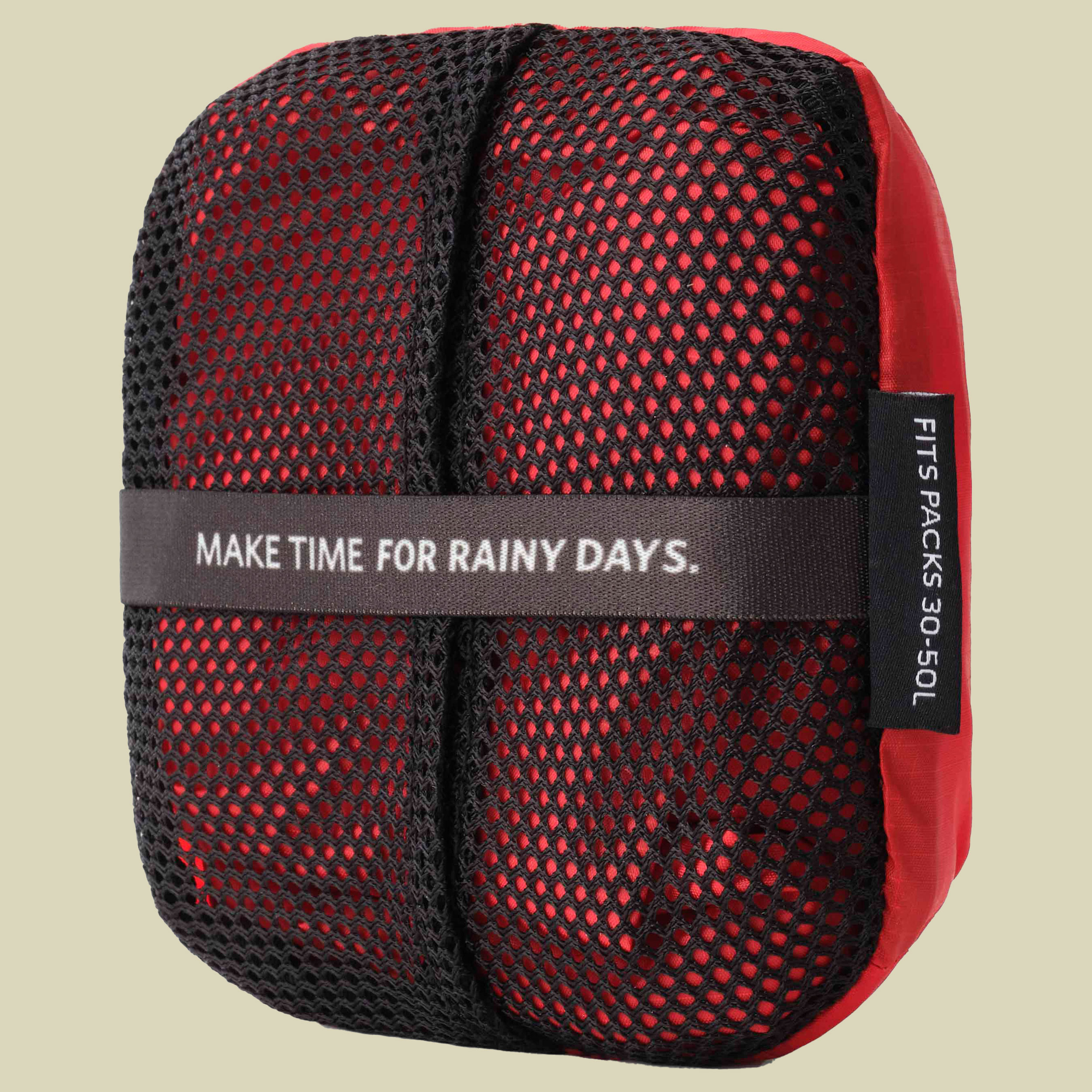 Raincover rot 30-50 L - beaming red