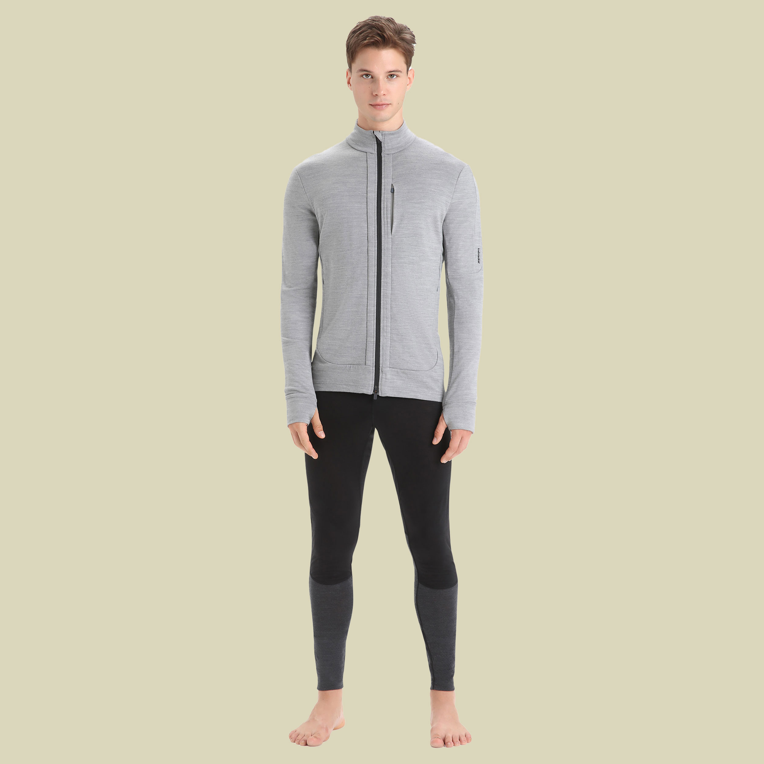 Quantum III LS Zip Men Größe L  Farbe metro heather/black