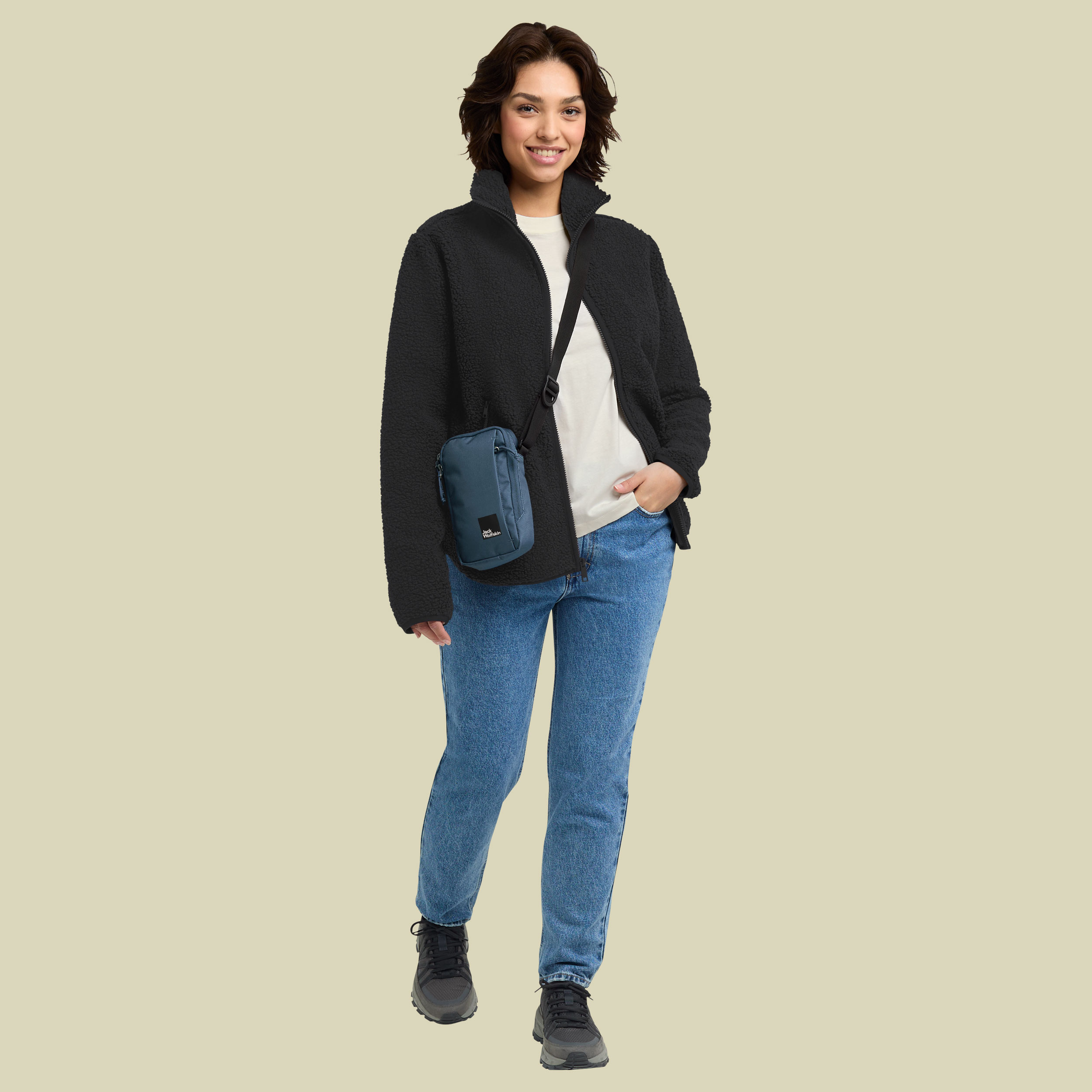 High Curl Jacket Women schwarz XXL - black